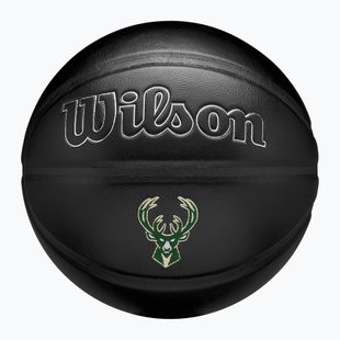 Basketbalová Lopta Wilson NBA Team Premiere Milwaukee Bucks black veľkosť 7