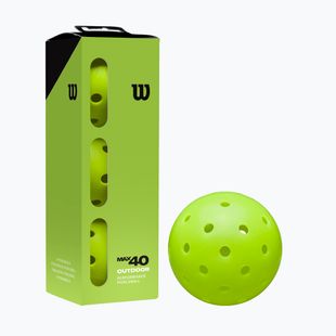 Loptičky na pickleball Wilson Max 40 Outdoor Pickleball 3B 3 ks. green