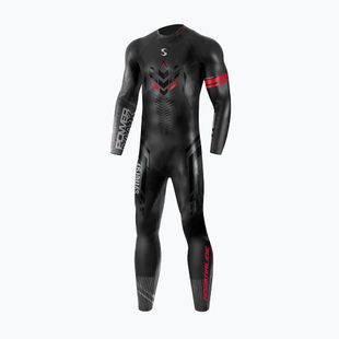 Pánsky triatlonový neoprén  Synergy Adrenaline Full Sleeve 5 mm black/red