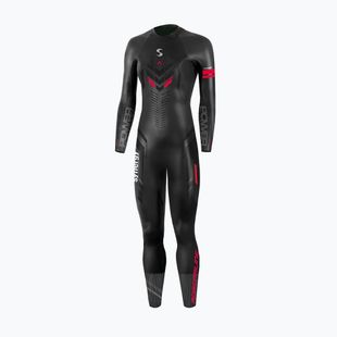 Dámsky triatlonový neoprén  Synergy Adrenaline Full Sleeve 5 mm black/red