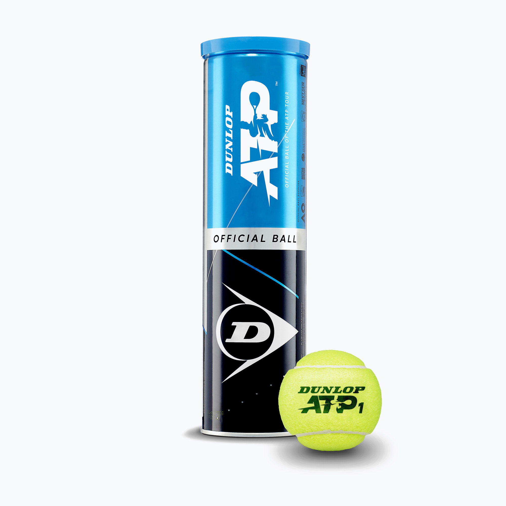 Dunlop ATP tenisové loptičky 4 ks žlté 601314 (Atp 4B 601314)