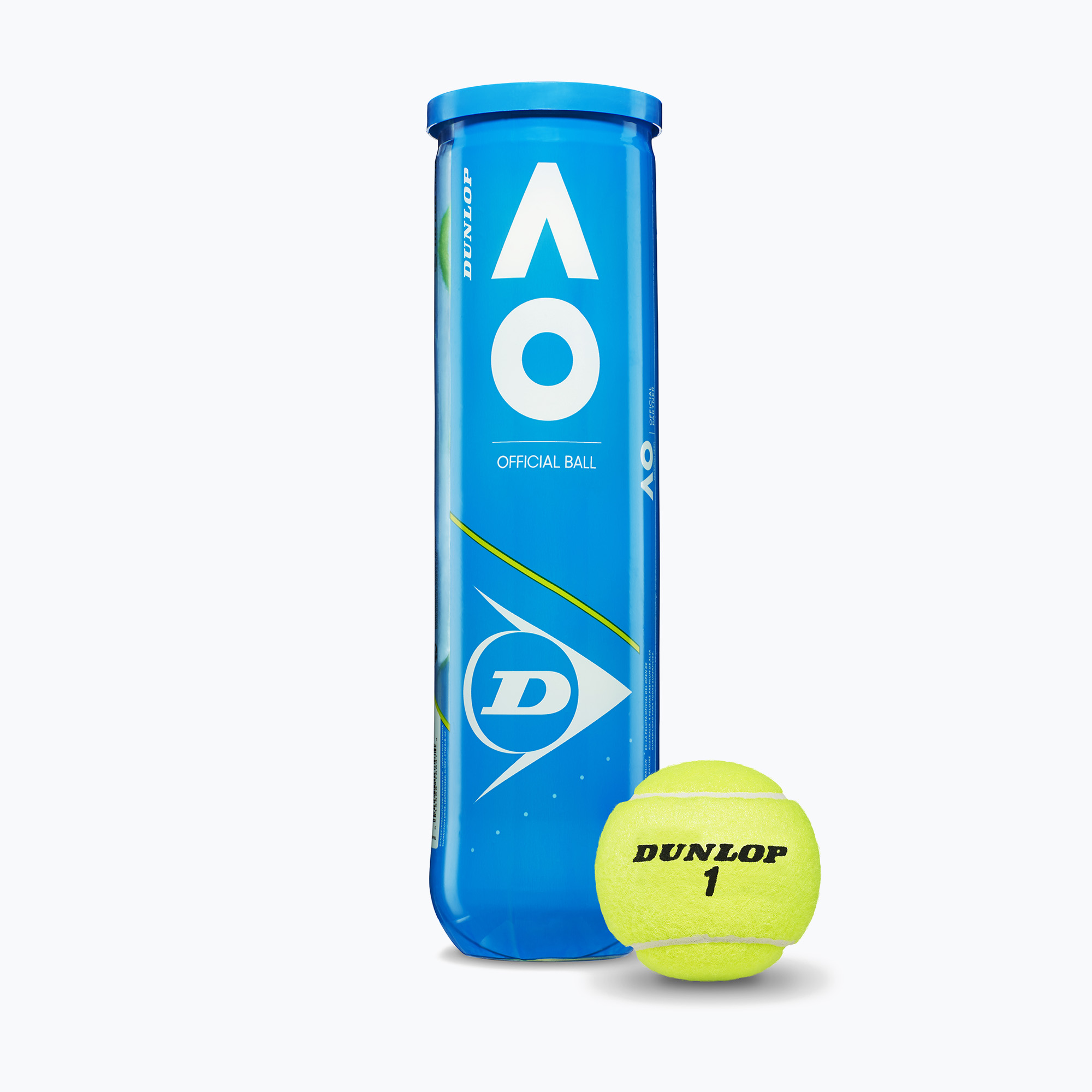 Dunlop Australian Open tenisové loptičky 4 ks žlté 601355