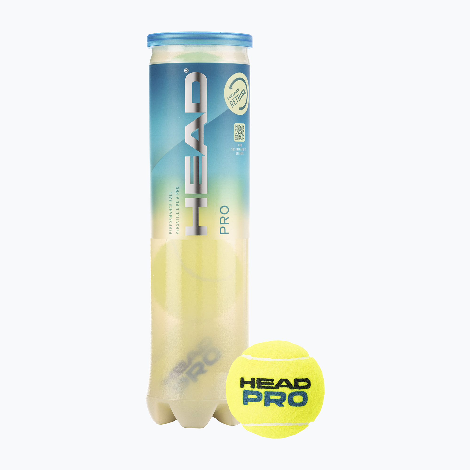 HEAD Pro tenisové loptičky 4 ks žlté 571604