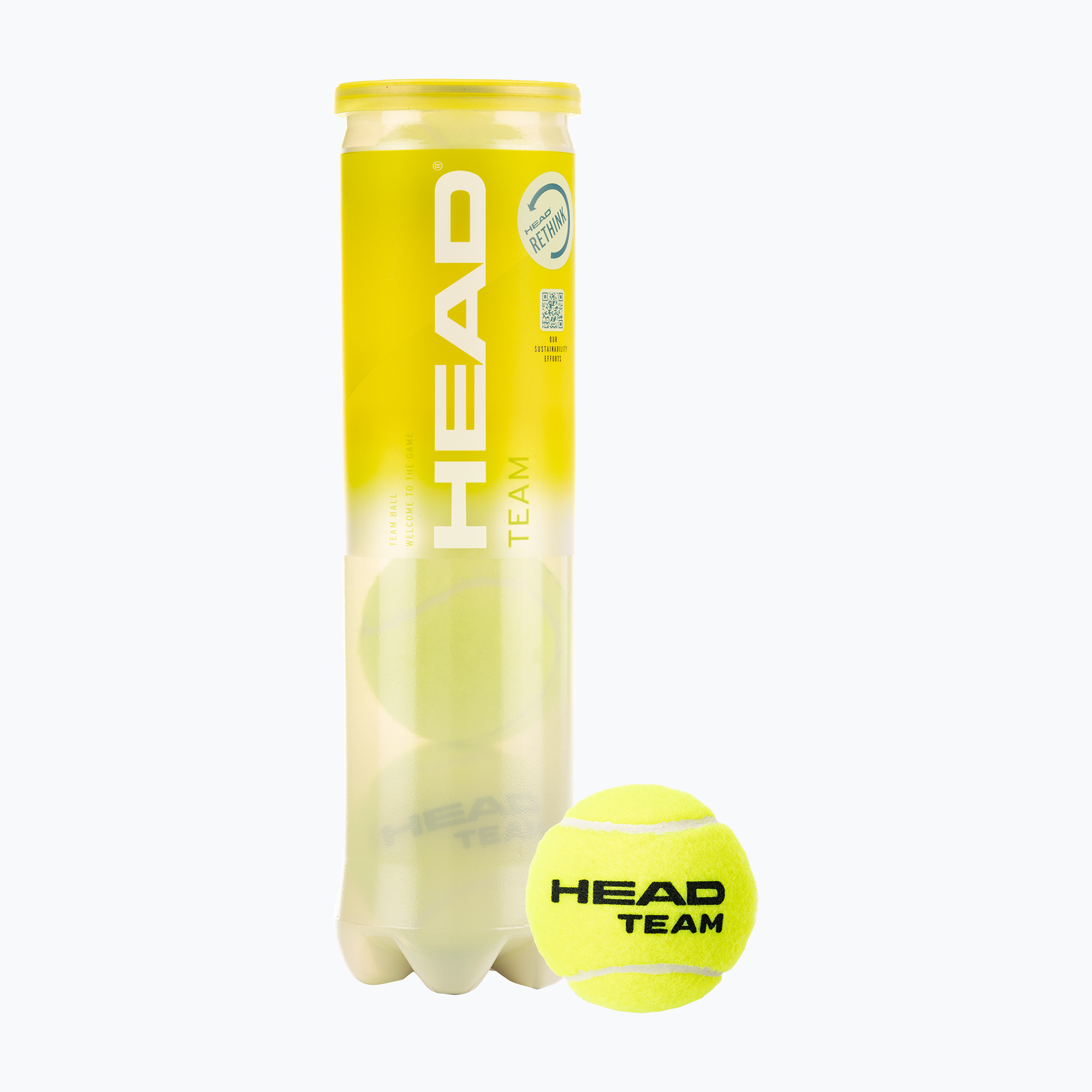 HEAD Team tenisové loptičky 4 ks žlté 575704