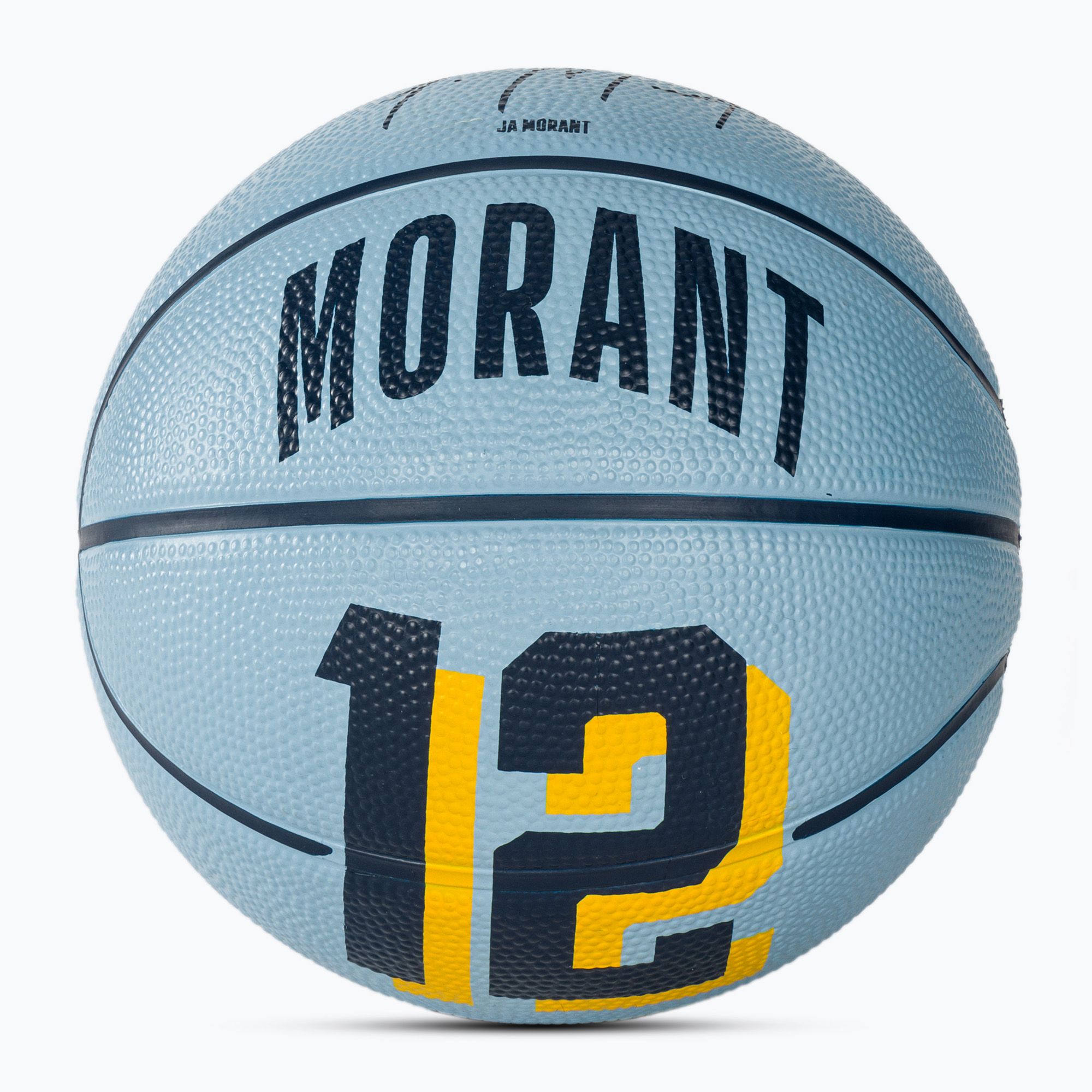 Basketbalová lopta detská Wilson NBA Player Icon Mini Morant modrá veľkosť 3