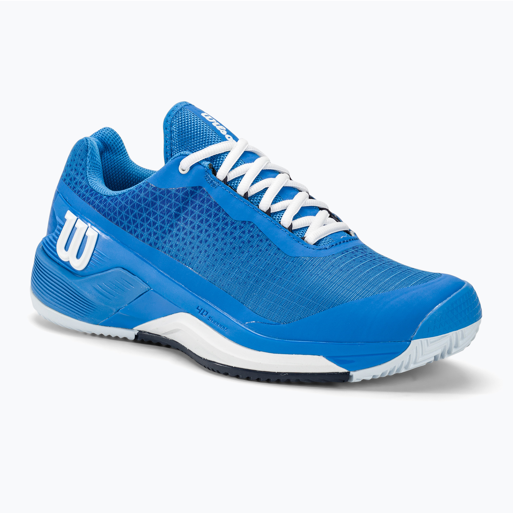 Pánska tenisová obuv Wilson Rush Pro 4.0 Clay french blue/white/navy blazer (Rush Pro 4.0 Clay WRS332650)