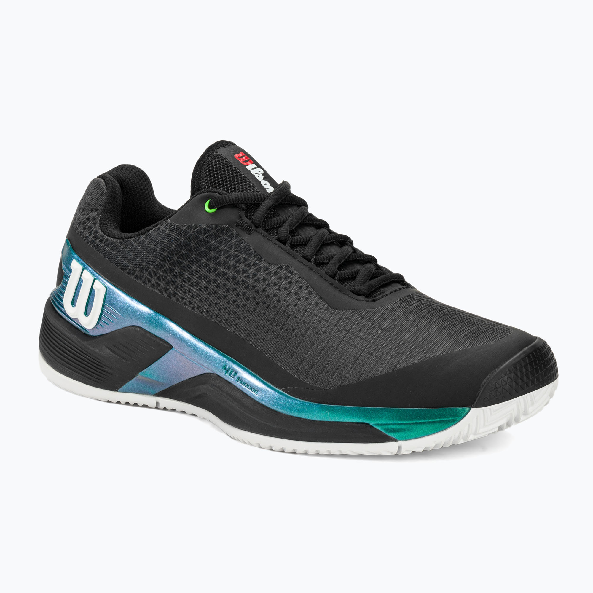 pánska tenisová obuv Wilson Rush Pro 4.0 Blade Clay black/black/deep teal (Rush Pro 4.0 Blade Clay WRS333350)