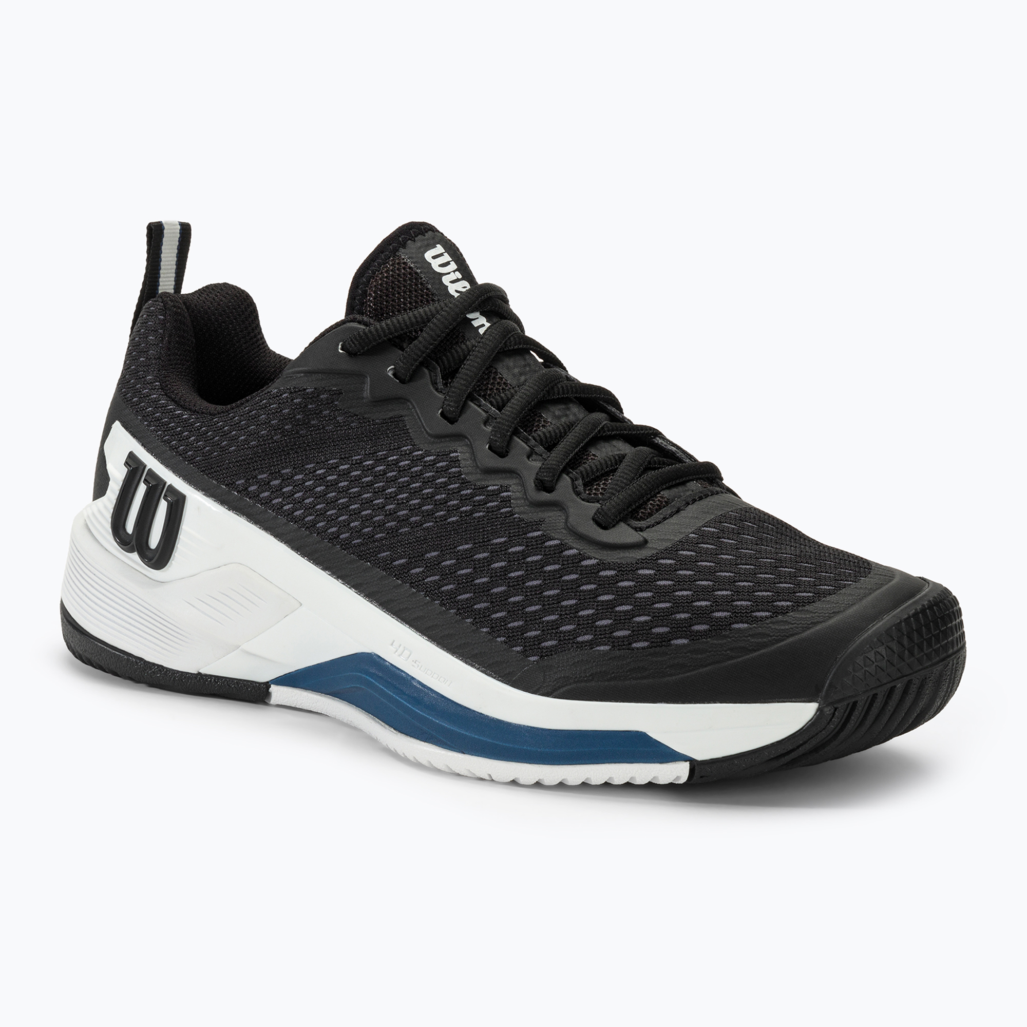 Pánska tenisová obuv Wilson Rush Pro 4.5 black/white/ensign (Rush Pro 4.5 WRS333150)