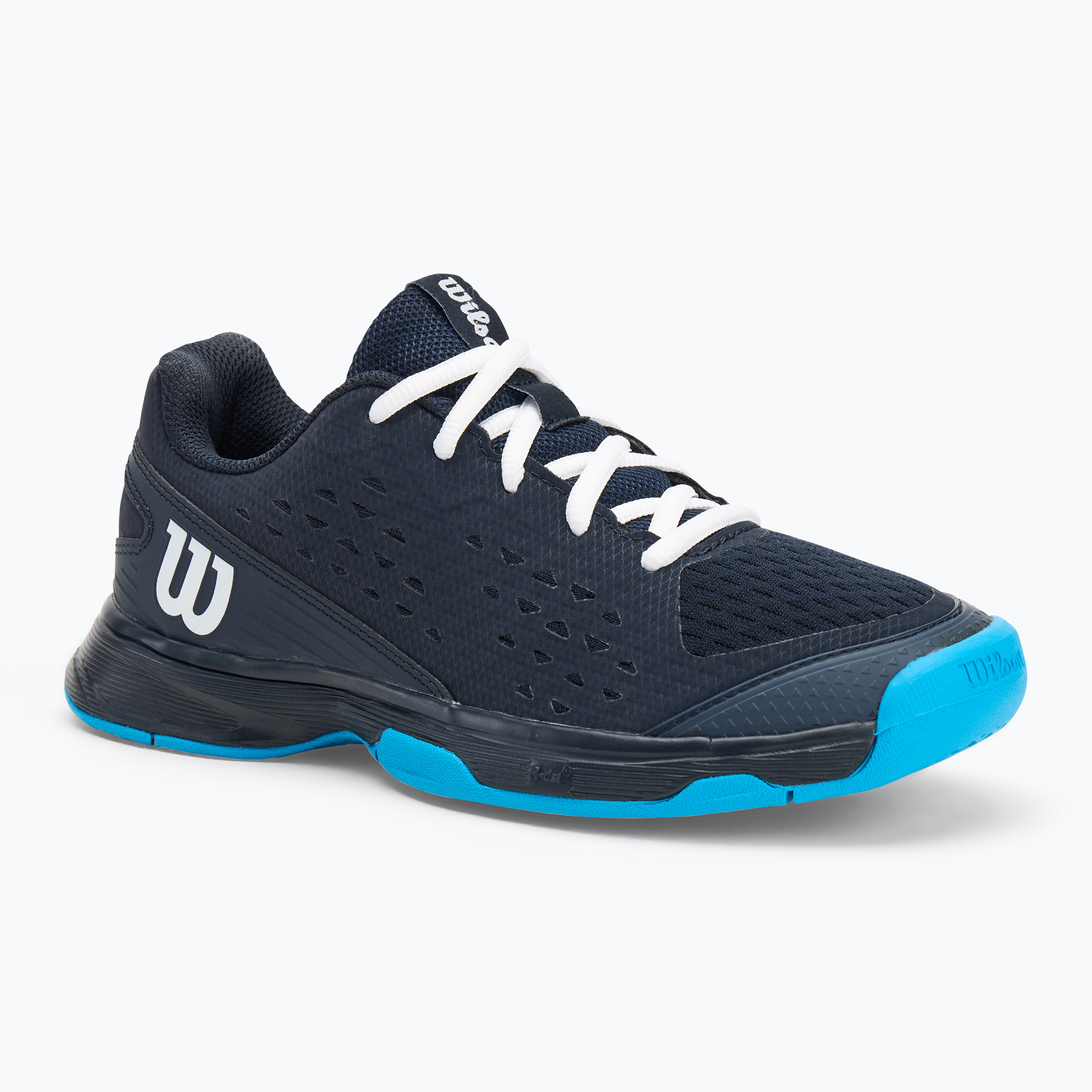 Wilson Rush Pro L Jr detská tenisová obuv navy blazer/white/ atomic blue (Rush Pro L Jr WRS335270)