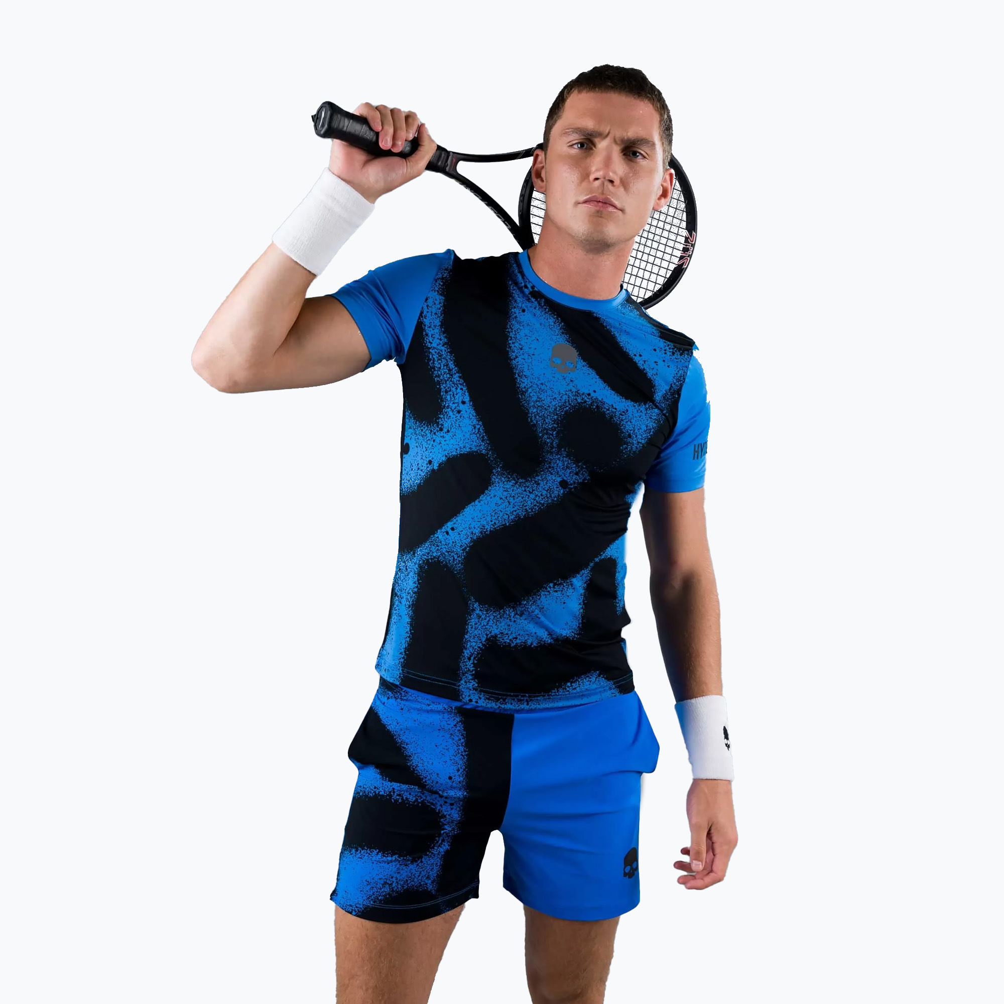 Pánske tenisové tričko HYDROGEN Spray Tech blue T00502014
