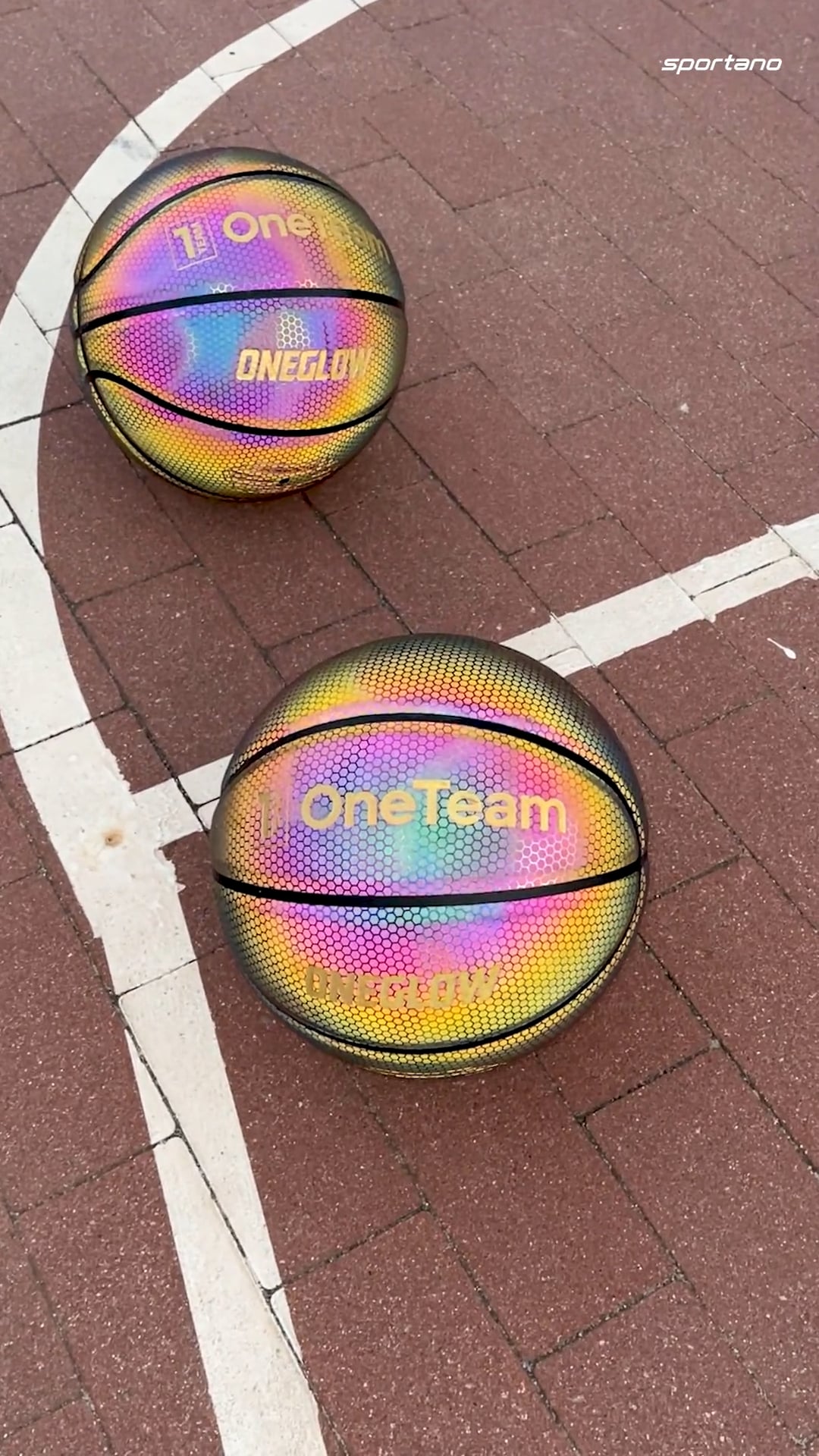 Basketbalová lopta OneTeam Basketball Holographic Black