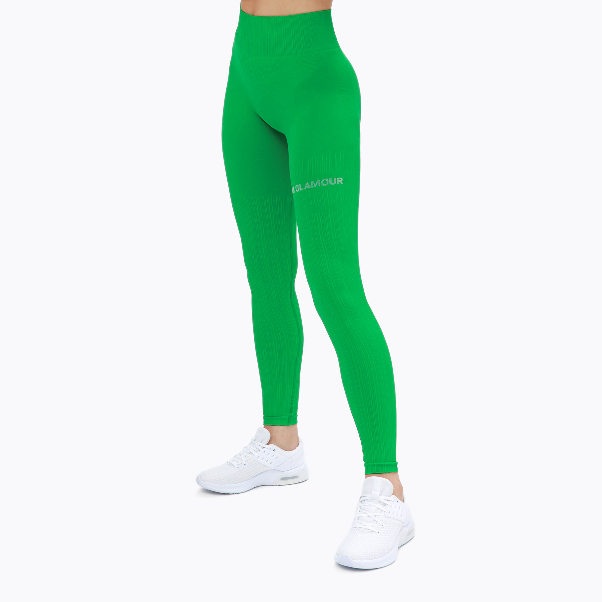 Dámske tréningové legíny Gym Glamour push up zelené 374 (Push Up 374)