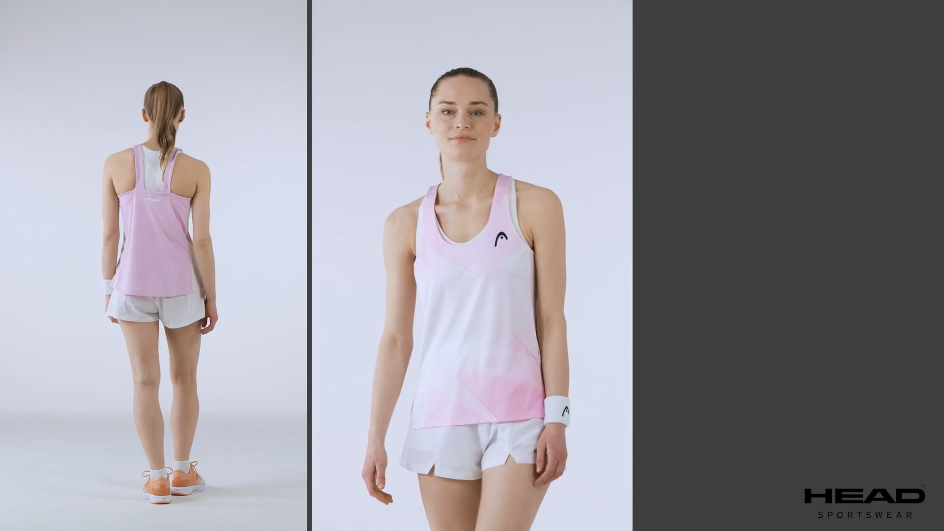 Dámske tenisové tielko HEAD Spirit Tank Top print vision w/alight lilac
