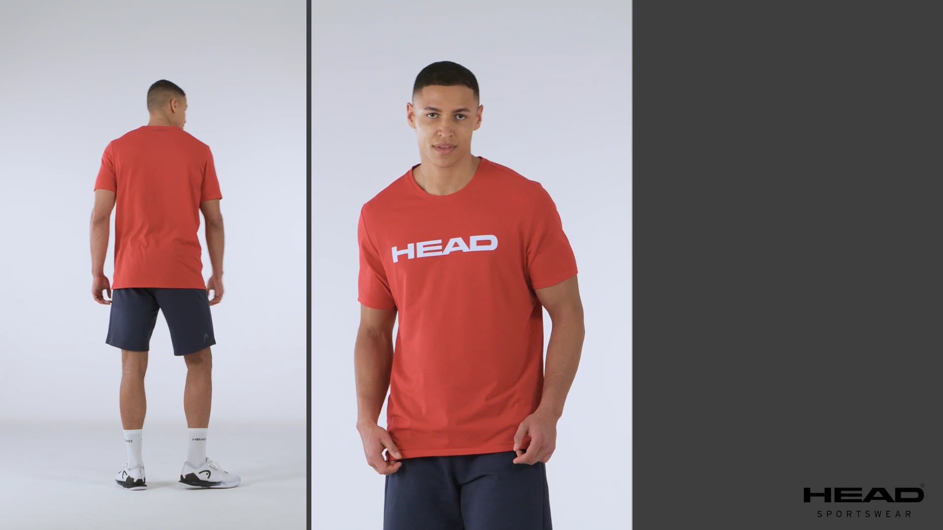 Pánske tenisové tričko HEAD Club Original červené