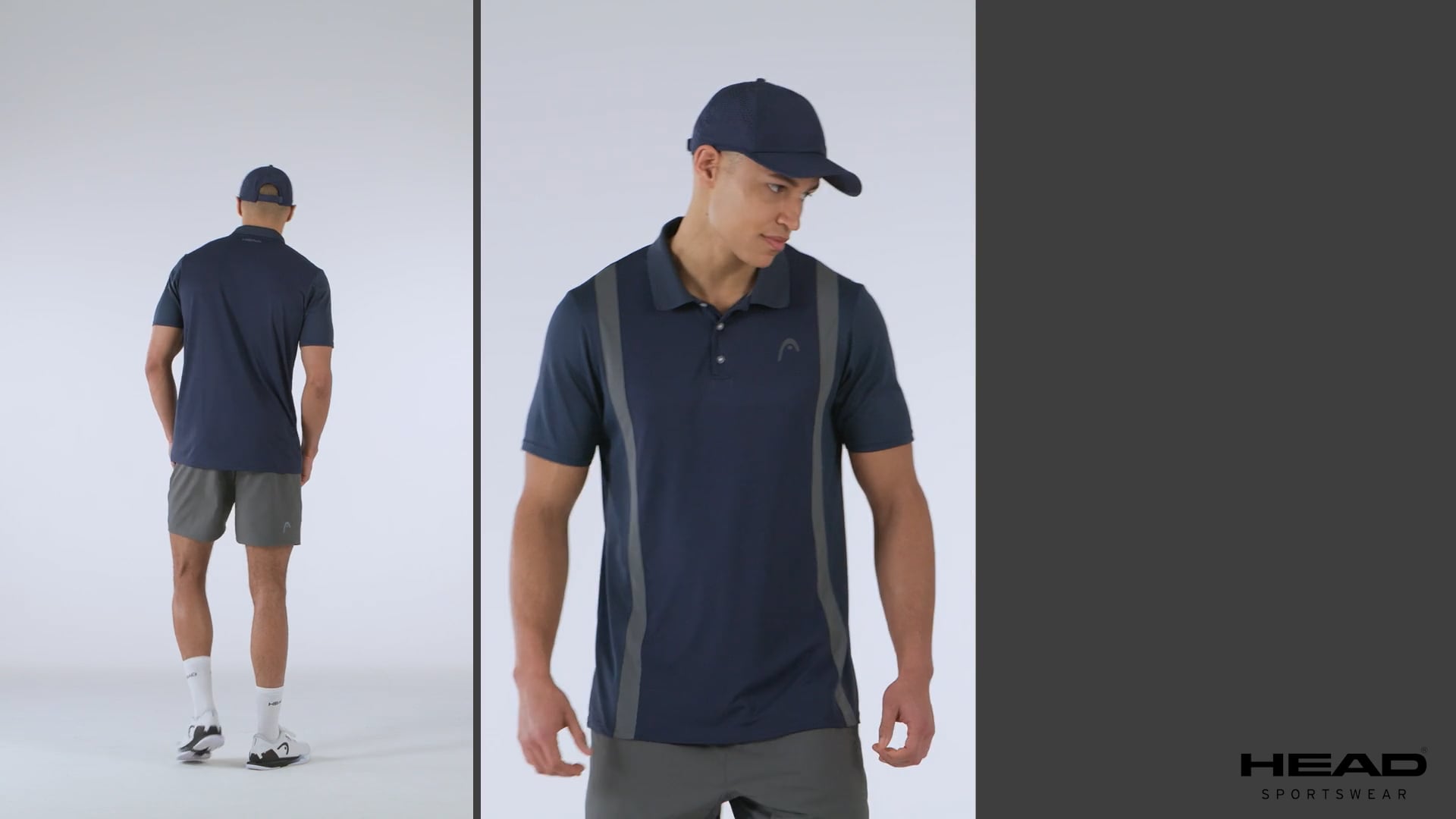 Pánske tenisové polo tričko HEAD Club 25 Tech Polo navy
