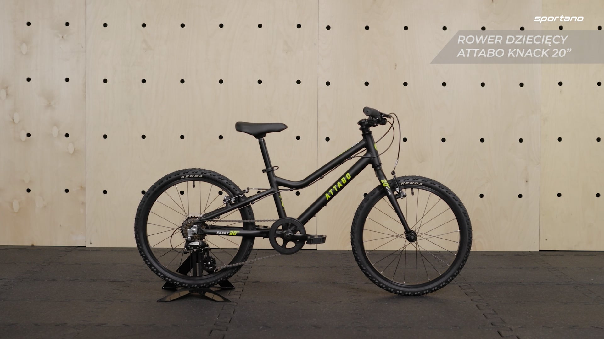 Detský bicykel ATTABO KNACK 20" black