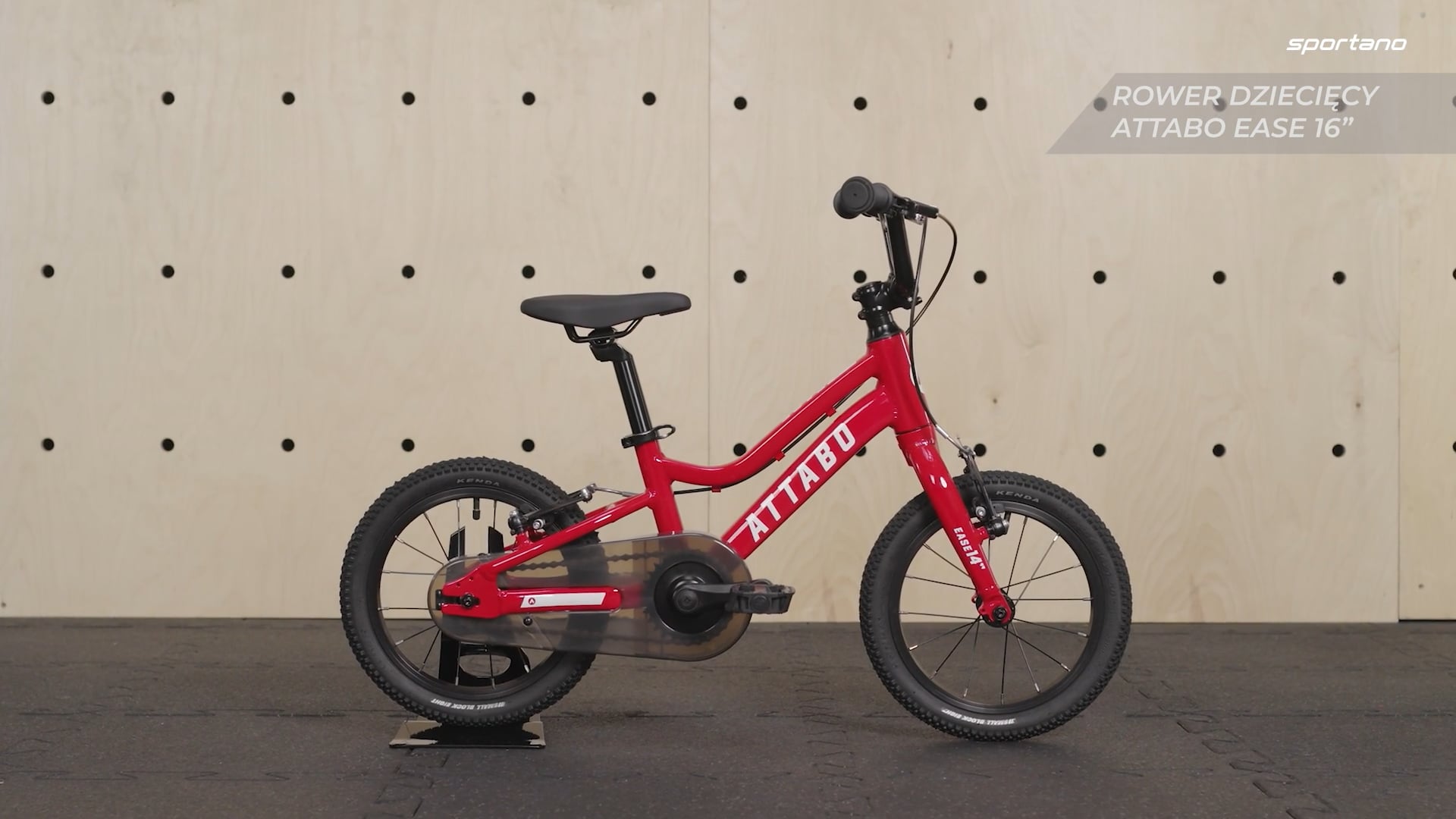 Detský bicykel ATTABO EASE 16" červený