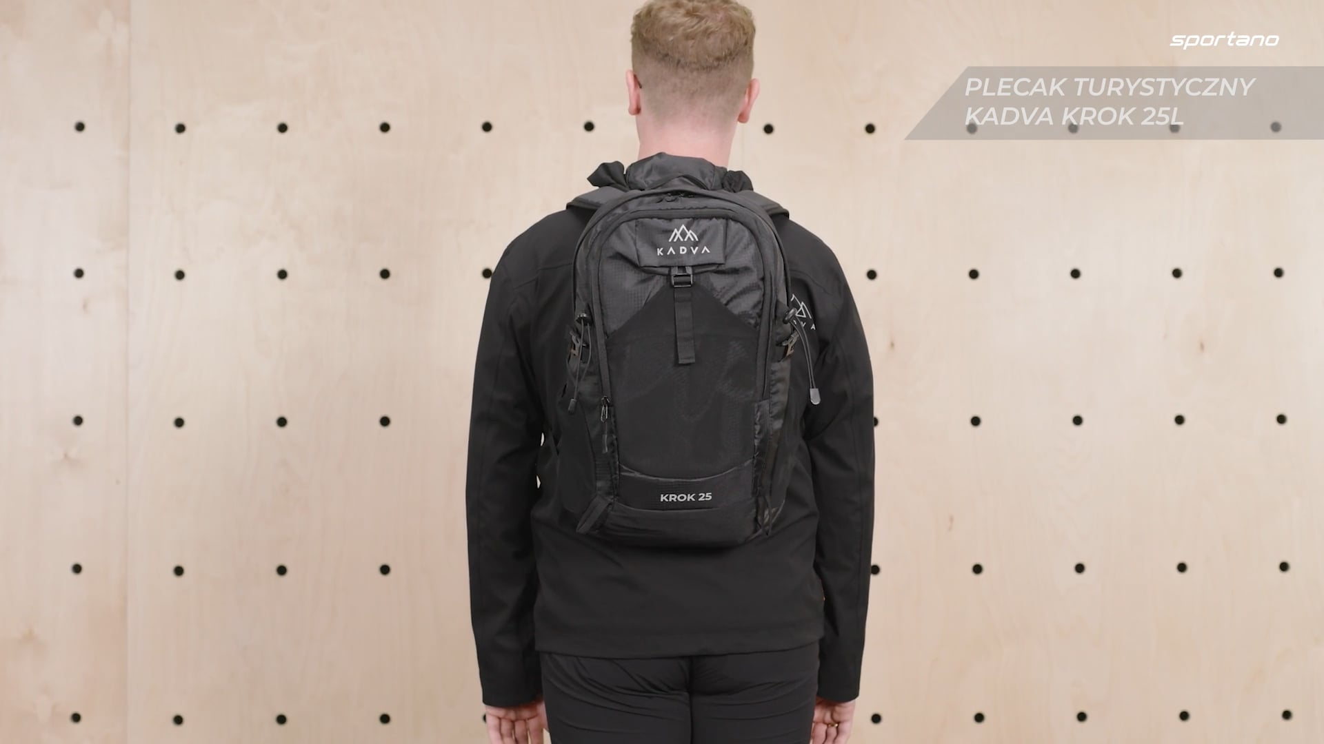 Mestský batoh KADVA Krok 25 l black