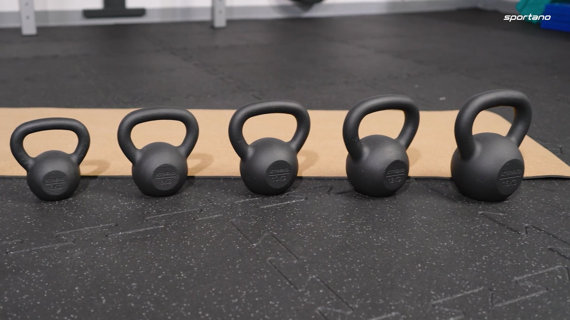 Liatinový kettlebell TREXO 10kg black