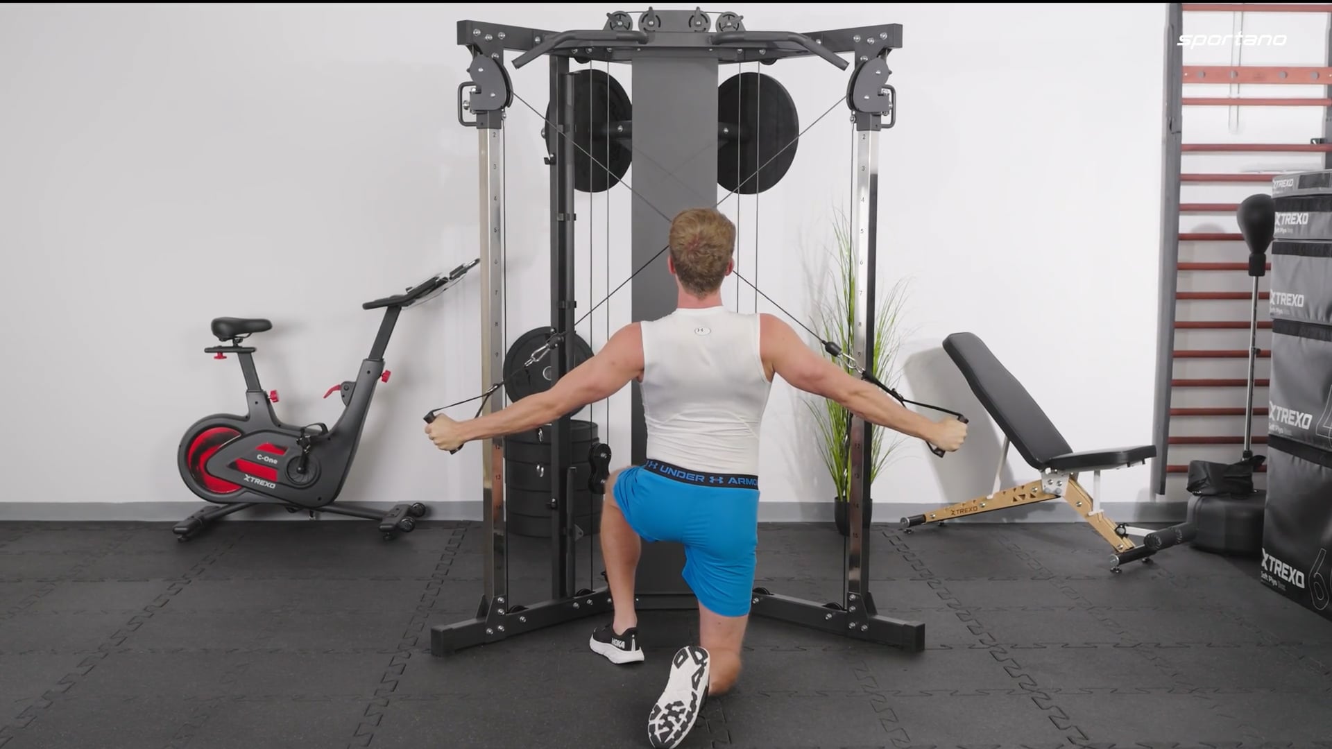 Tréningová bránka TREXO Odys Commercial black