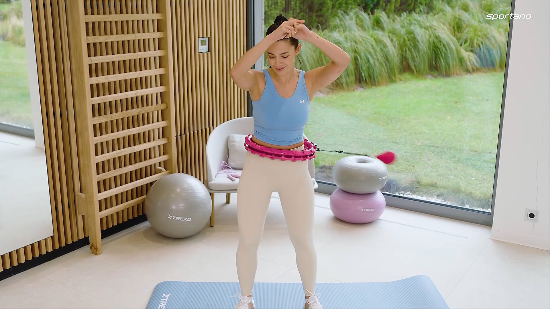 Hula hop XTREXO TXO-B4Z036-VT fialová