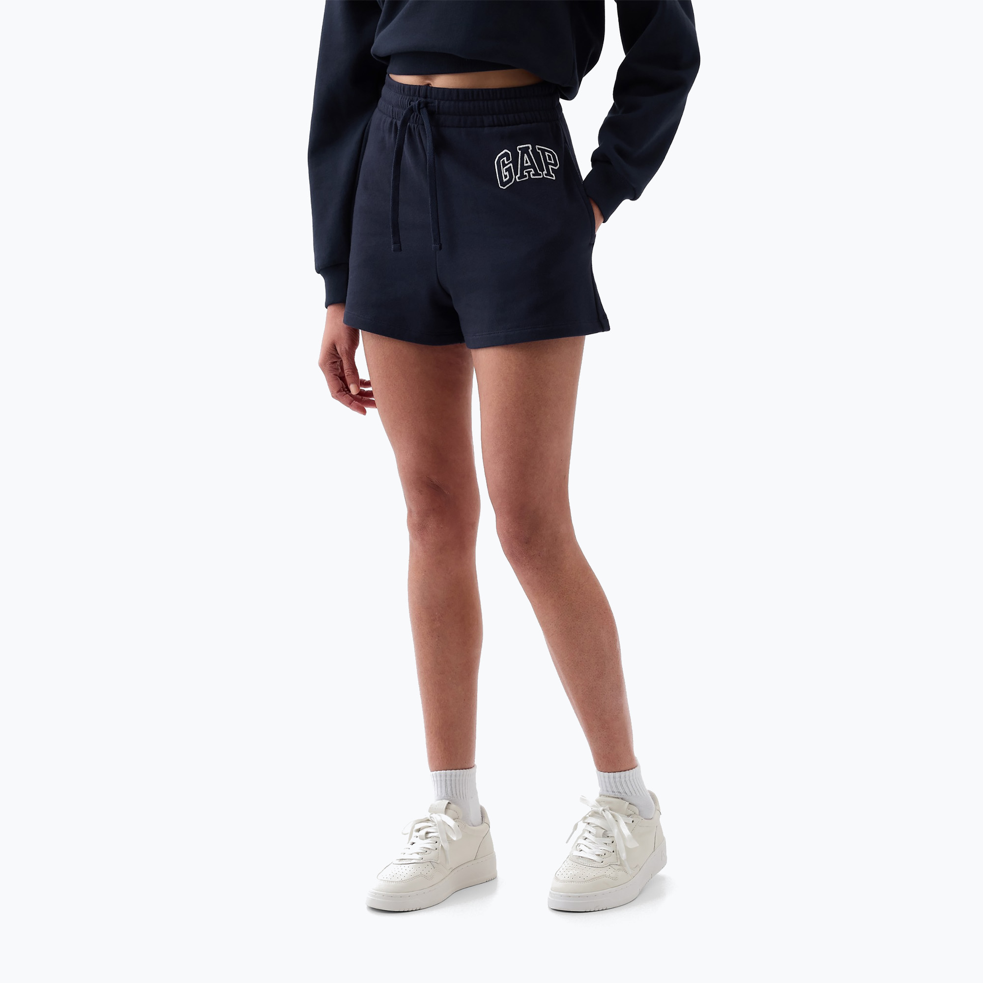 Dámske šortky GAP Heritage French Logo navy