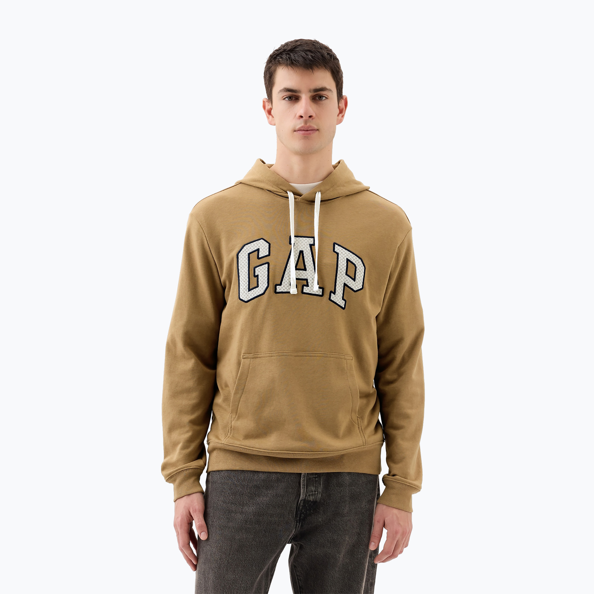 Pánska mikina GAP Heritage Crewneck Logo perfect khaki (Heritage Crewneck Logo 868458)