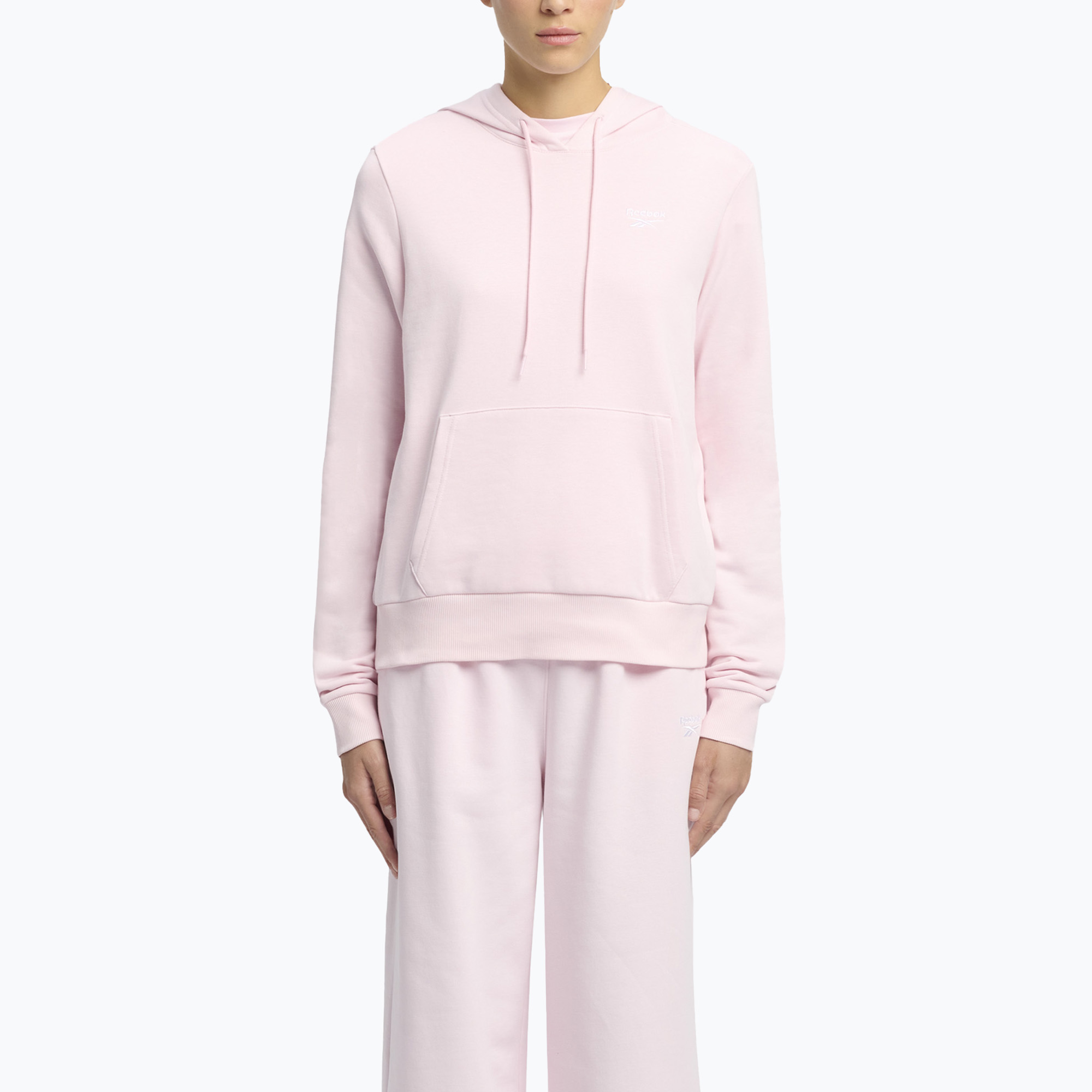 Dámska mikina Reebok Identity Small Logo French Terry Hoodie frosted berry (Identity Small Logo French Terry Hoodie 100215185)