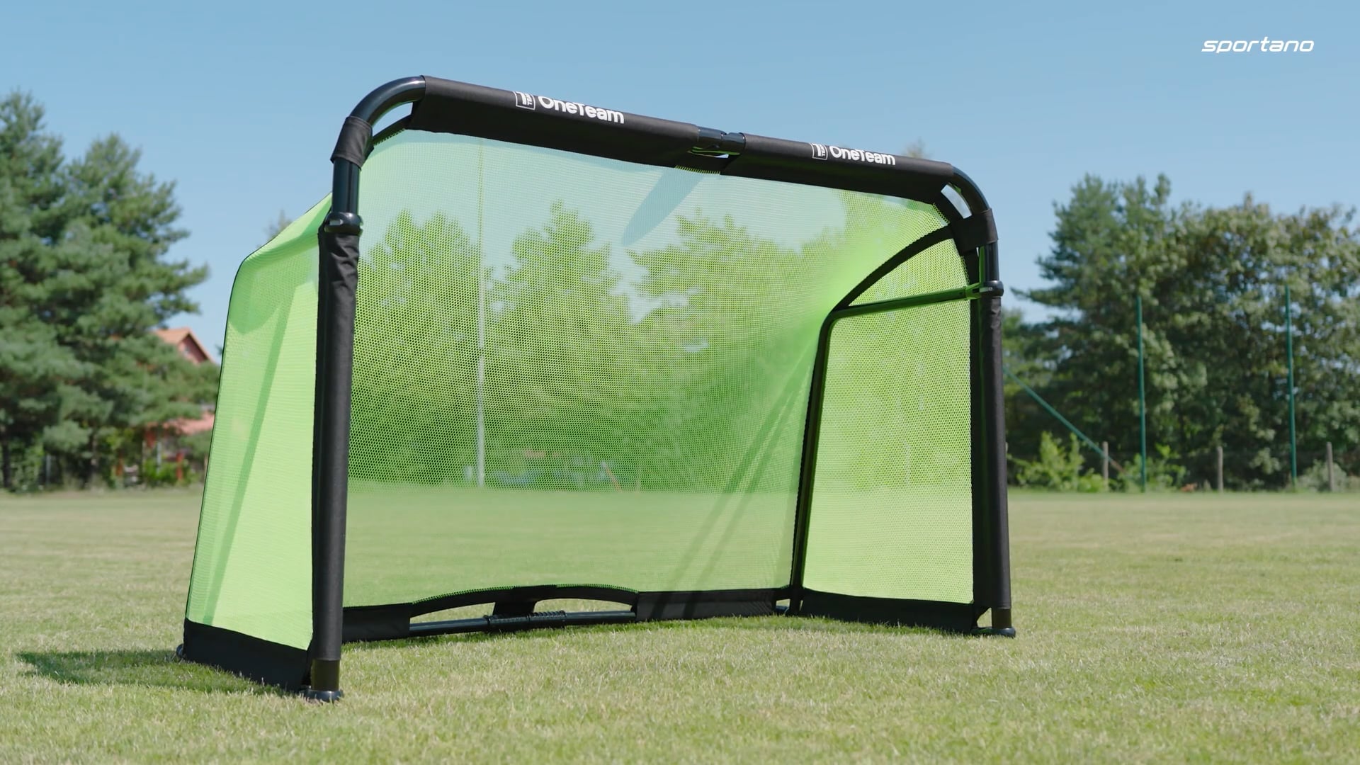 Futbalová bránka OneTeam SWIFTGOAL 180 x 120 cm foldable black/green