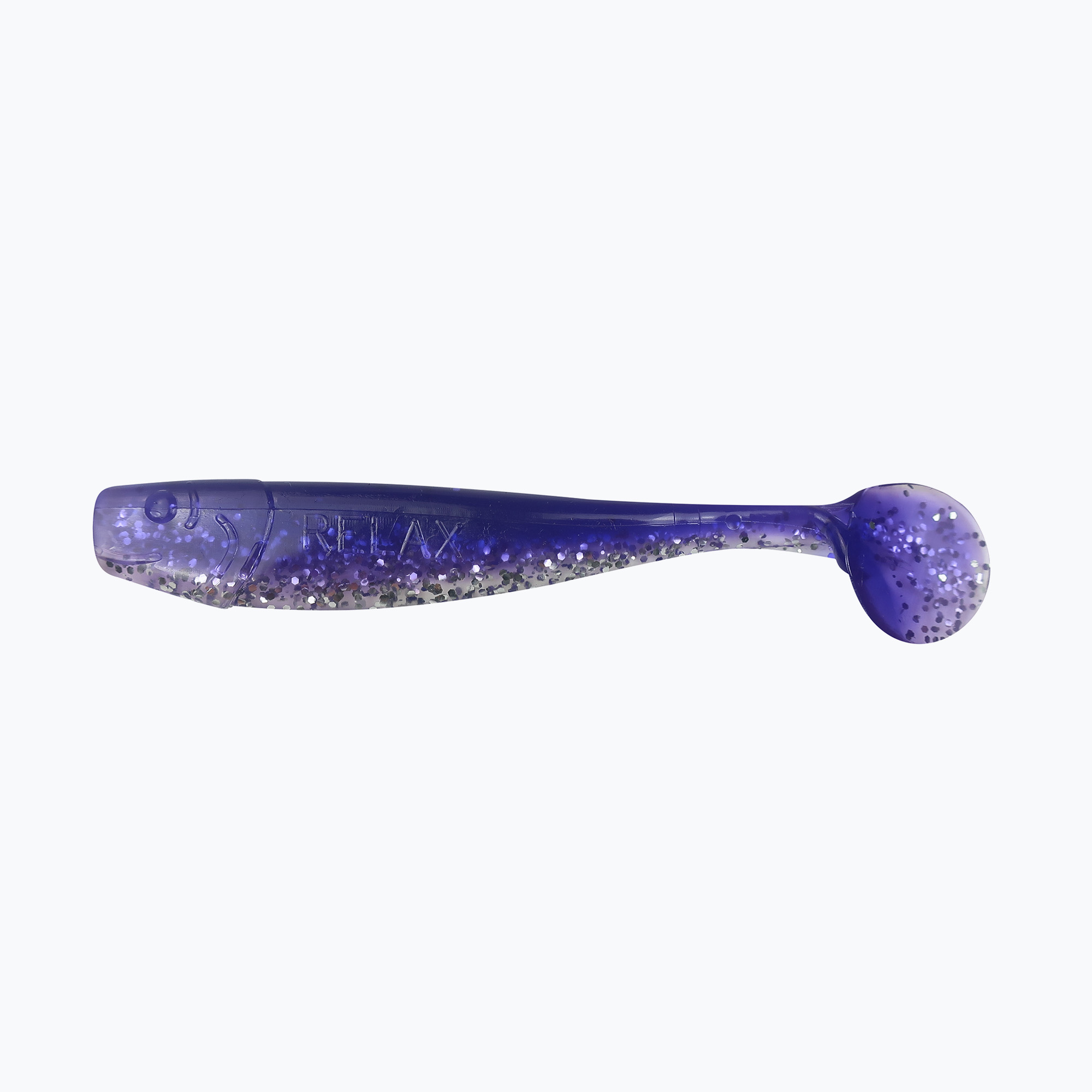 Relax Kingshad 4 Laminovaná gumová nástraha 4 hrozno číro-strieborné trblietky KS4 (Kingshad 4 Laminated KS4)