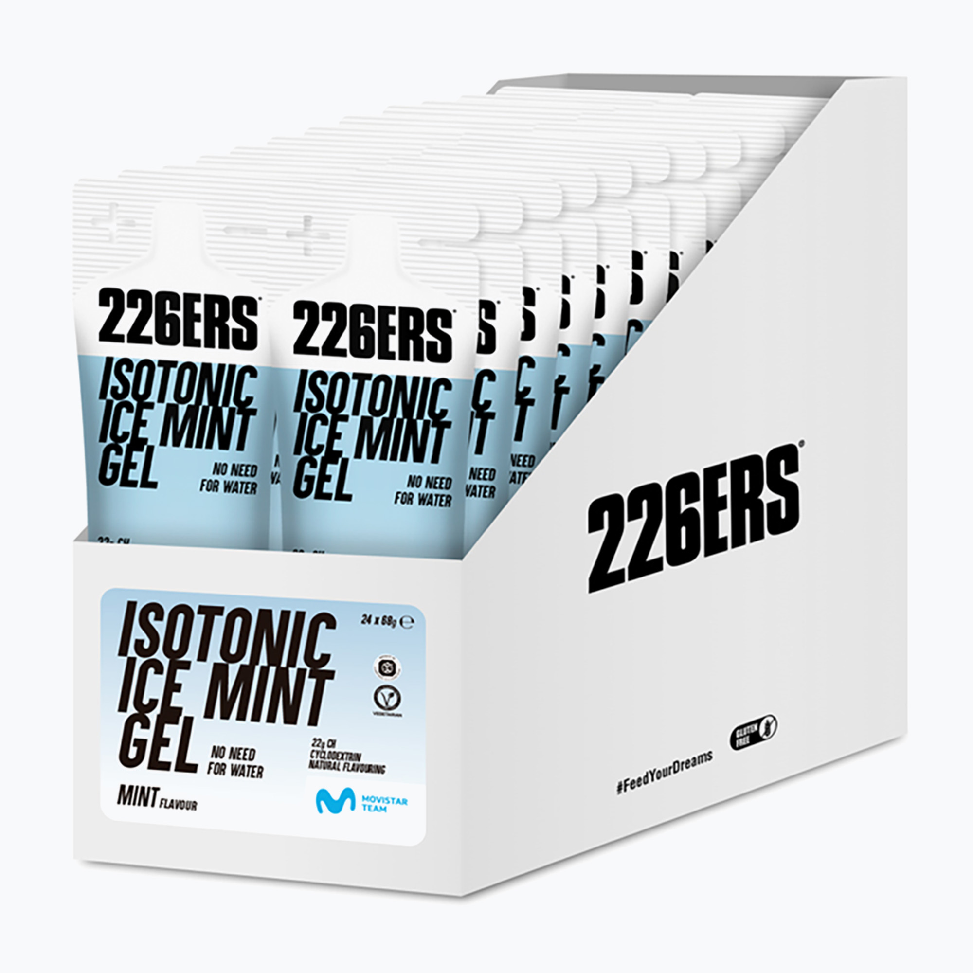 Sada energetických gélov 226ERS Isotonic Ice 24 ks x 68 g mäta