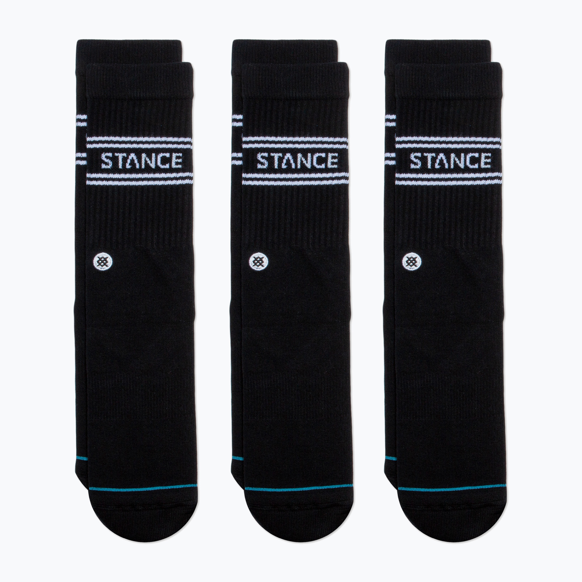 Ponožky Stance Basic Crew 3 páry black (Basic Crew A556D20SRO-BLK)