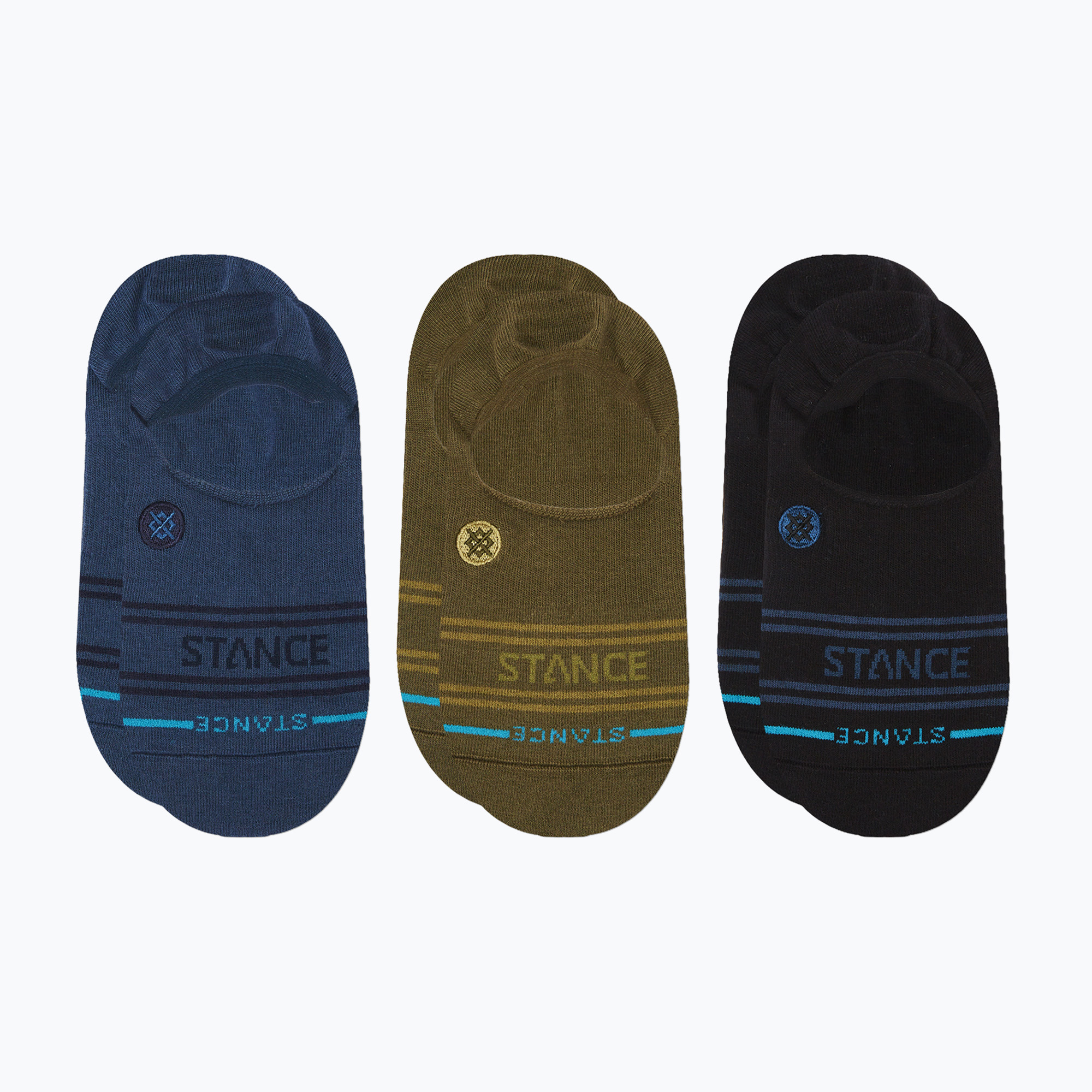 Ponožky Stance Basic No Show 3 páry army