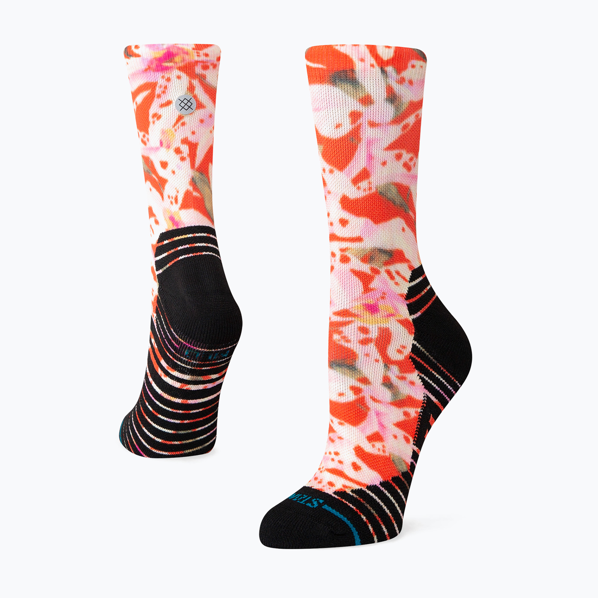 Bežecké ponožky Stance Encyclia Mid Crew red (Encyclia Mid Crew W458C24ENC-RED)
