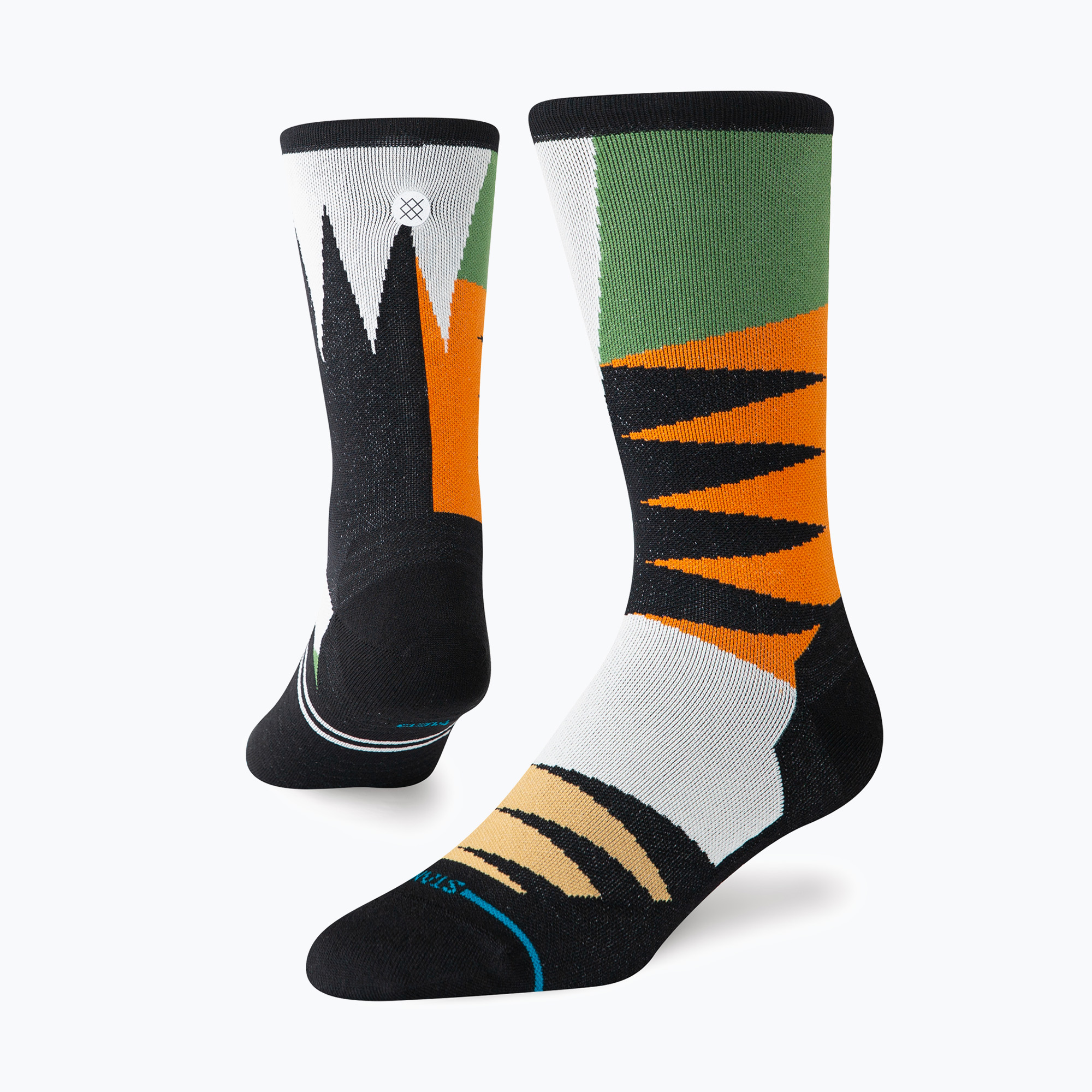 Stance Comb Through Ultra Crew zelené ponožky (Comb Through Ultra Crew A418A25COM-GRN)