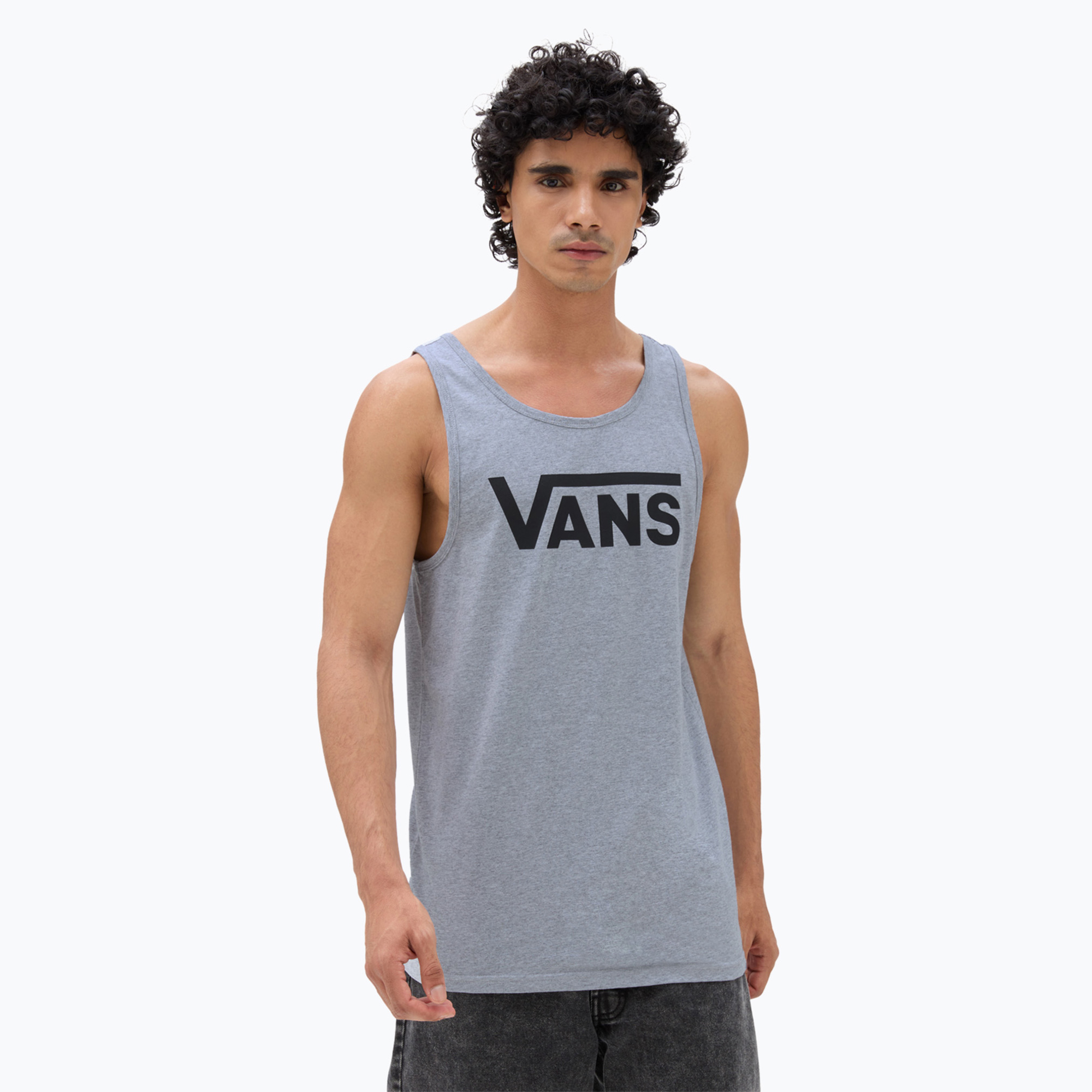 Pánske tielko Vans Mn Vans Classic Tank athletic heather/black (Mn Vans Classic Tank VN000Y8VATJ1)
