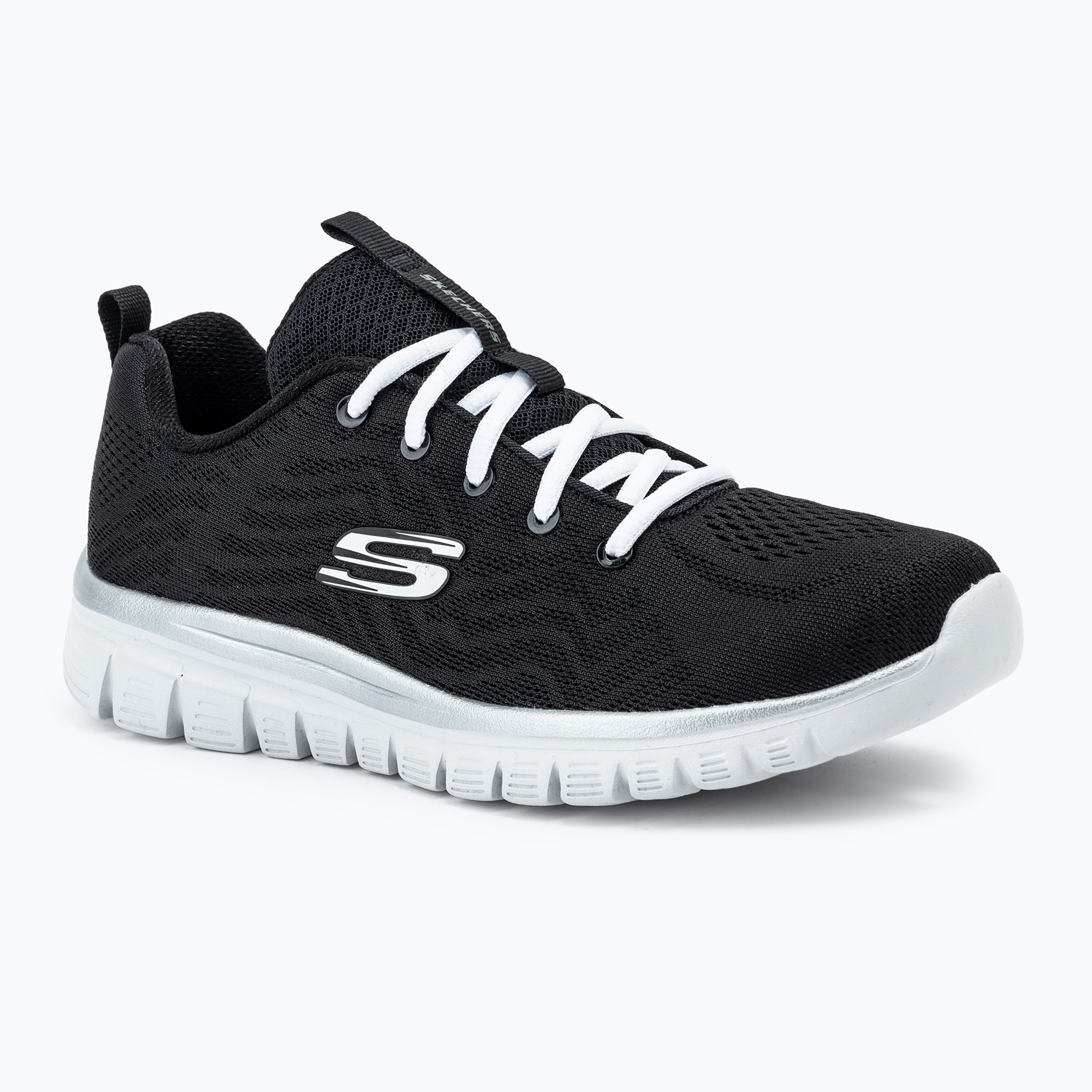 Dámska obuv SKECHERS Graceful Get Connected black/white (Graceful Get Connected 12615 BKW)