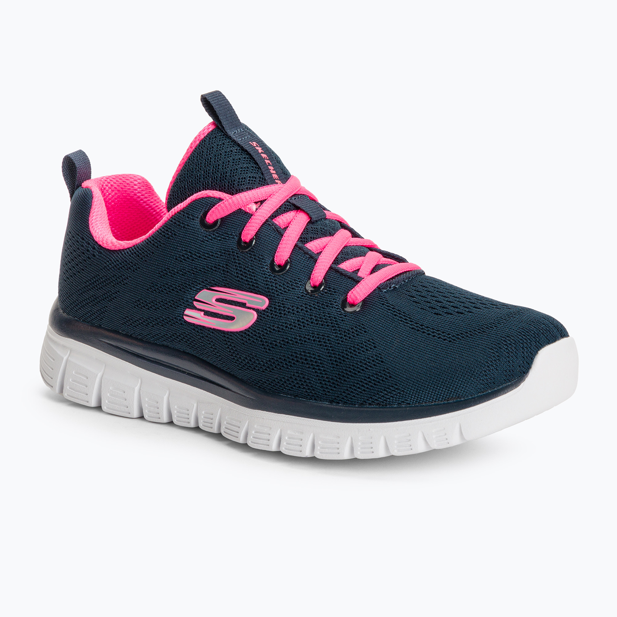 SKECHERS Graceful Get Connected dámska tréningová obuv navy/hot pink (Graceful Get Connected 12615 NVHP)