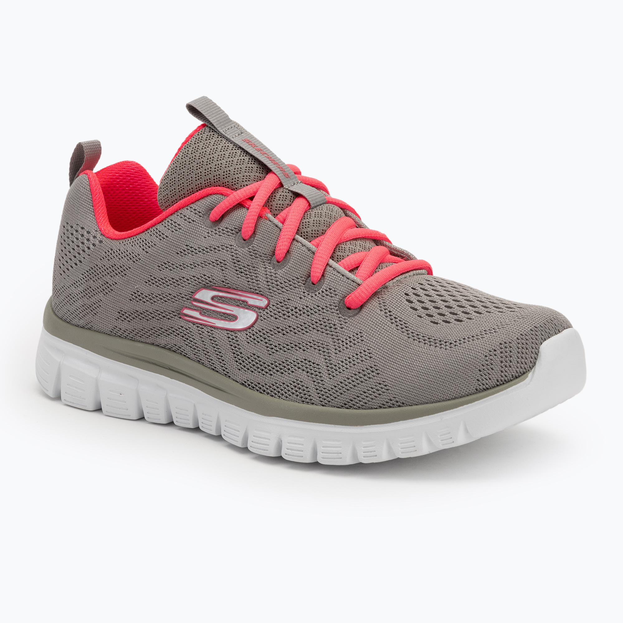 Dámské boty SKECHERS Graceful Get Connected grey/coral (Graceful Get Connected 12615 GYCL)