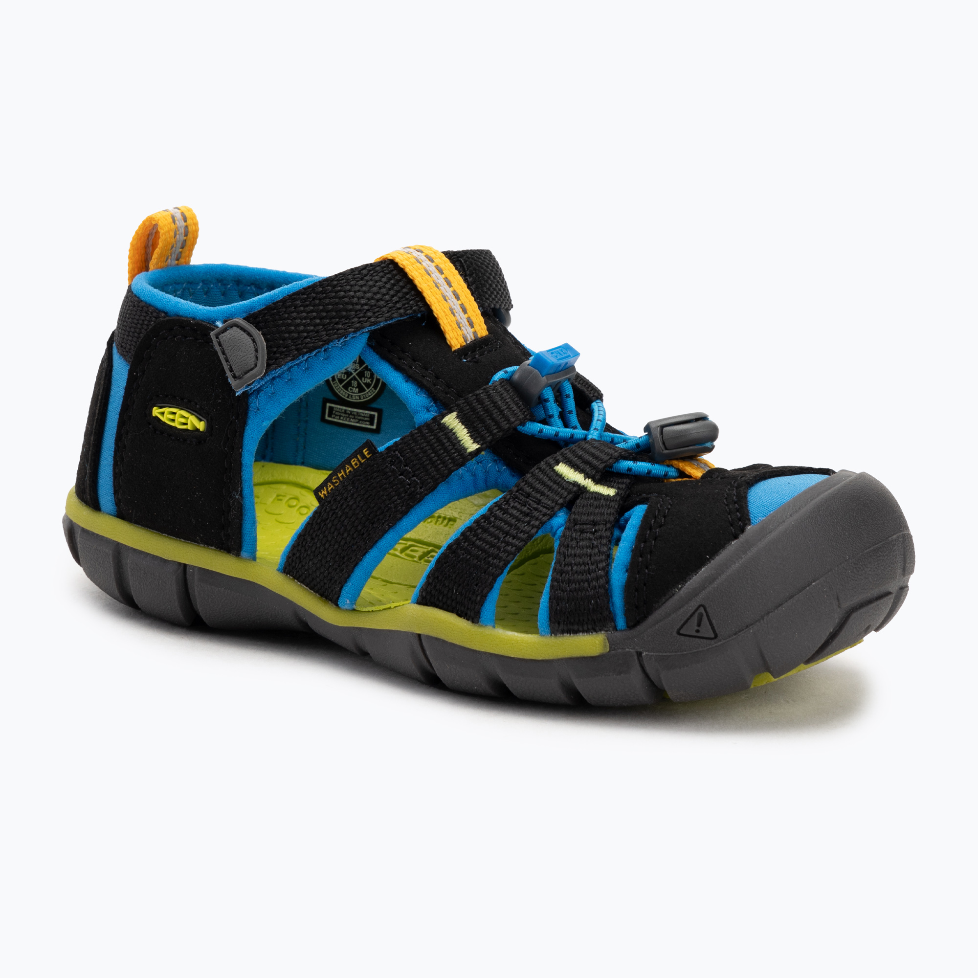 Detské sandále KEEN Seacamp II CNX black/brilliant blue (Seacamp II CNX 1022969)