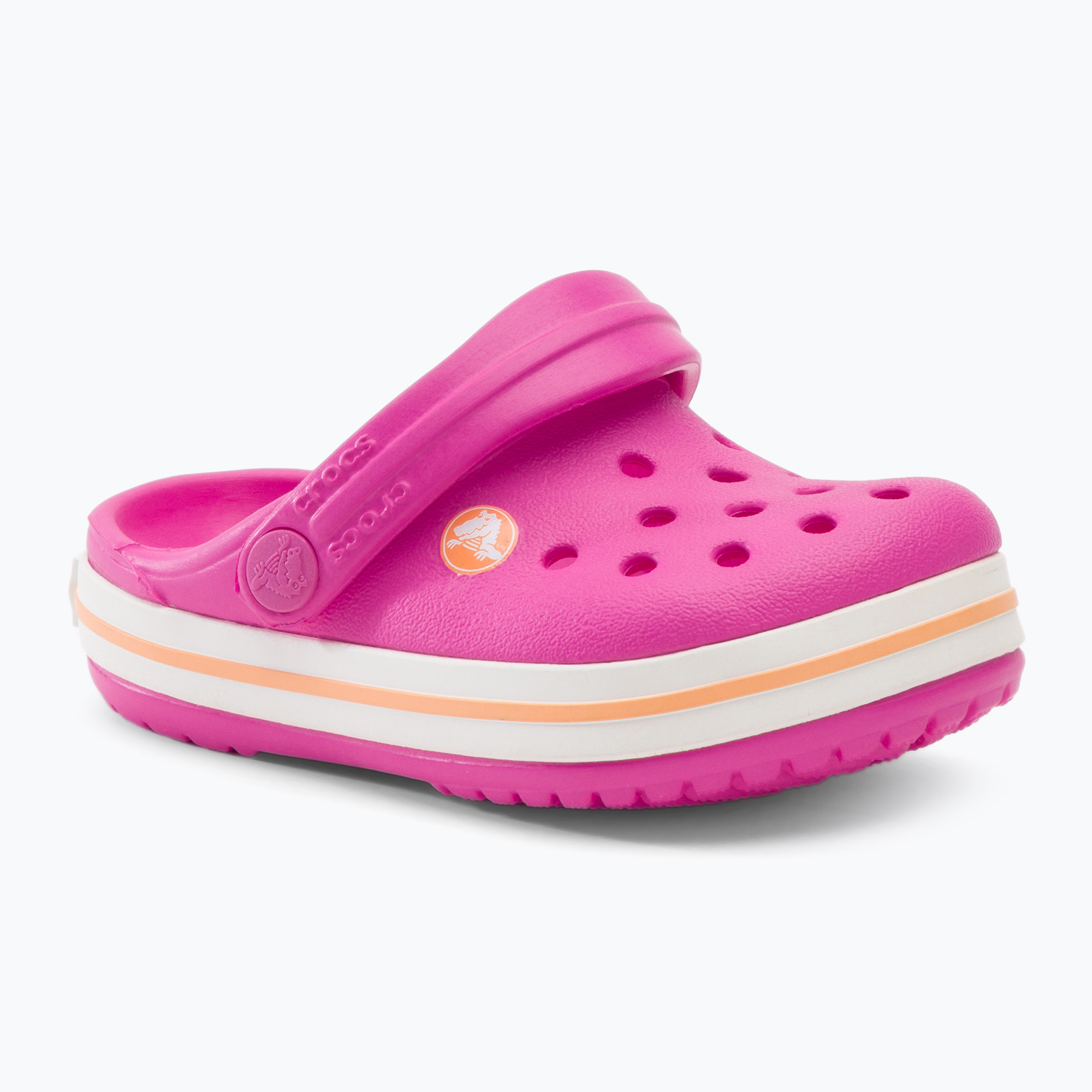 Detské žabky Crocs Crocband Clog electric pink/cantaloupe (Kids Crocband Clog Kids 204537-6QZ)