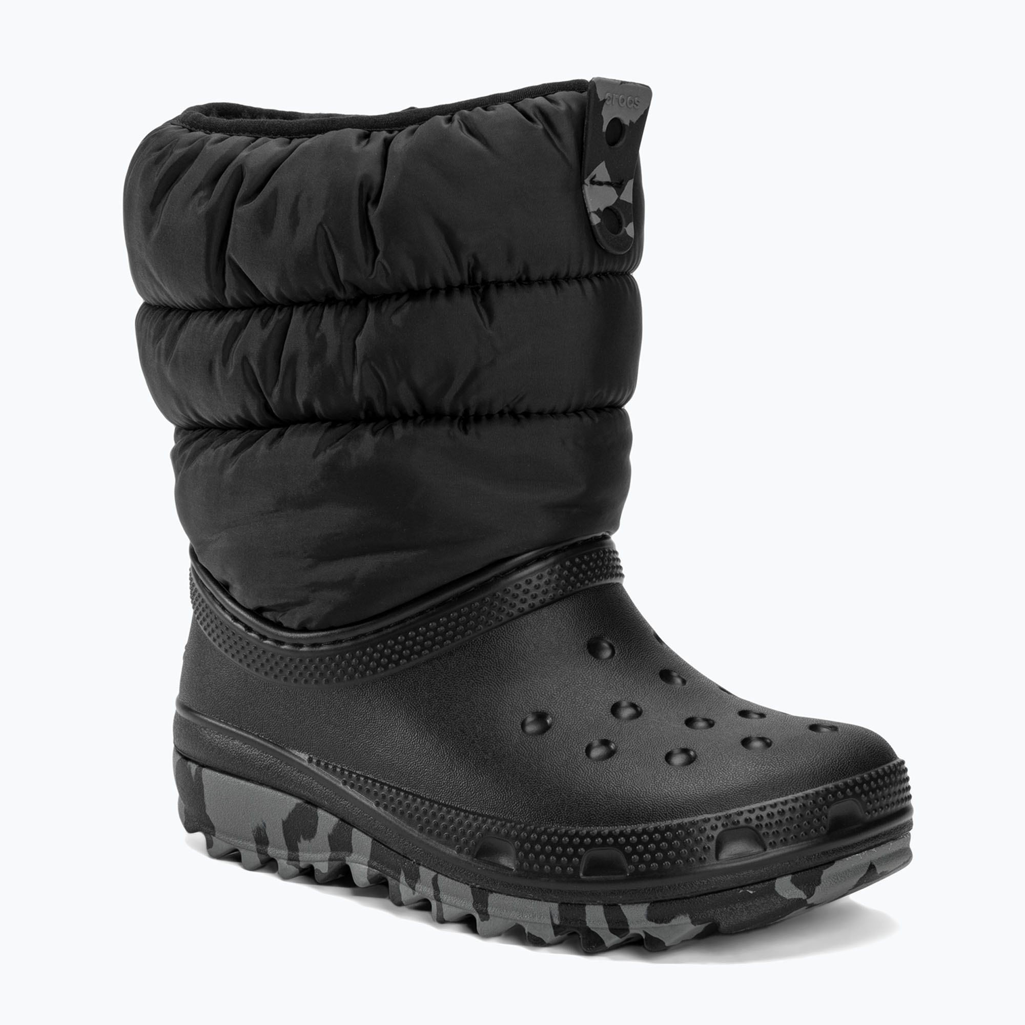 Juniorské snehové topánky Crocs Classic Neo Puff black (Classic Neo Puff 207684)