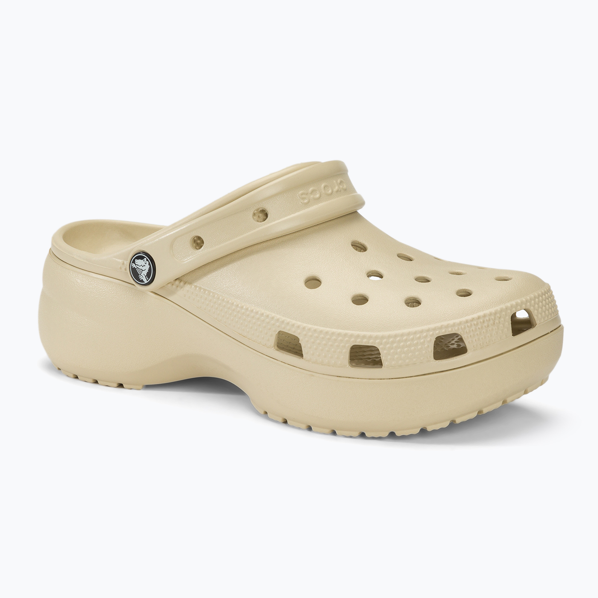 Dámske šľapky Crocs Classic Platform Clog bone (Classic Platform Clog 206750-2Y2)