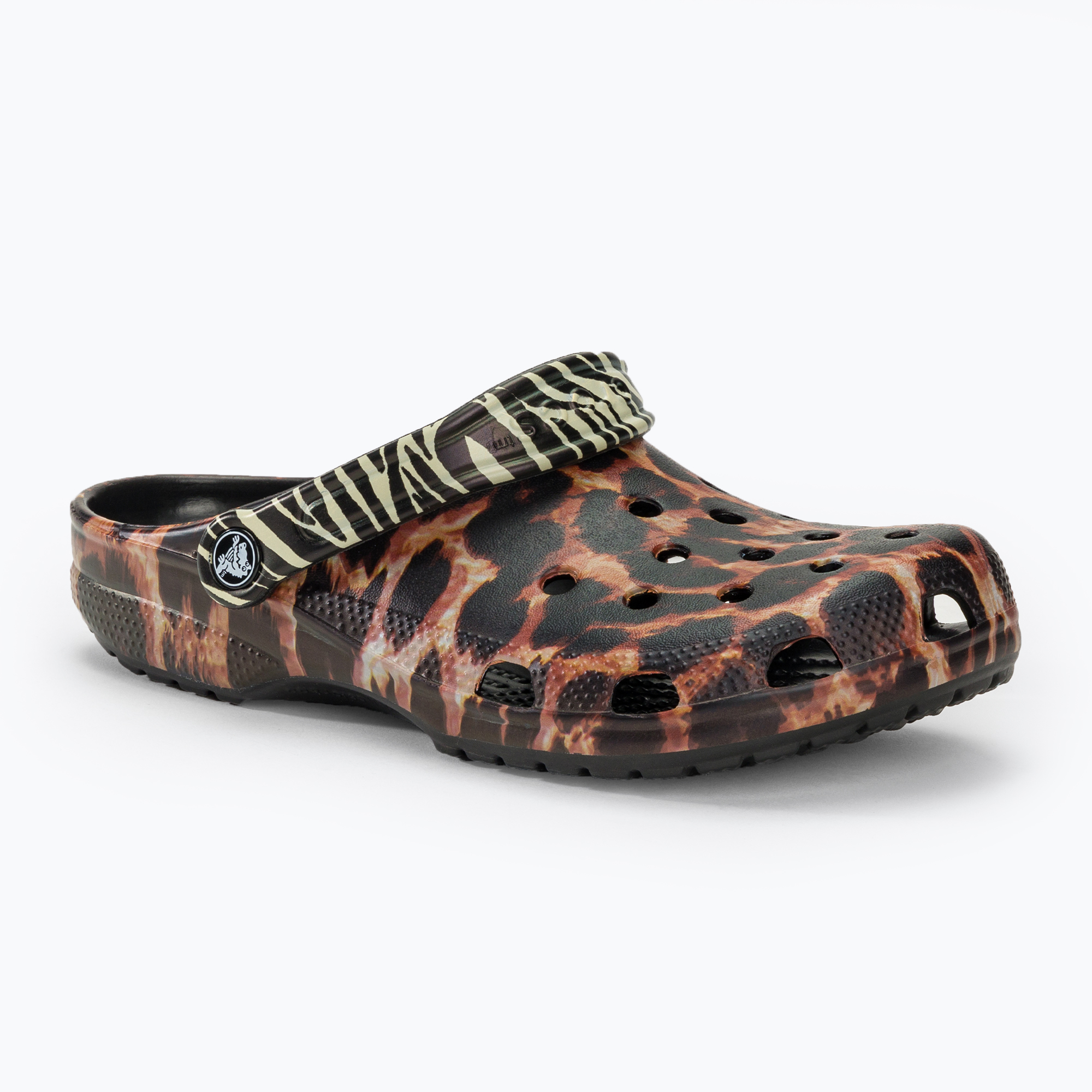 Šľapky ,sandále, Crocs Classic Animal Remix black/multi animal (Classic Animal Remix 207840-0ZR)