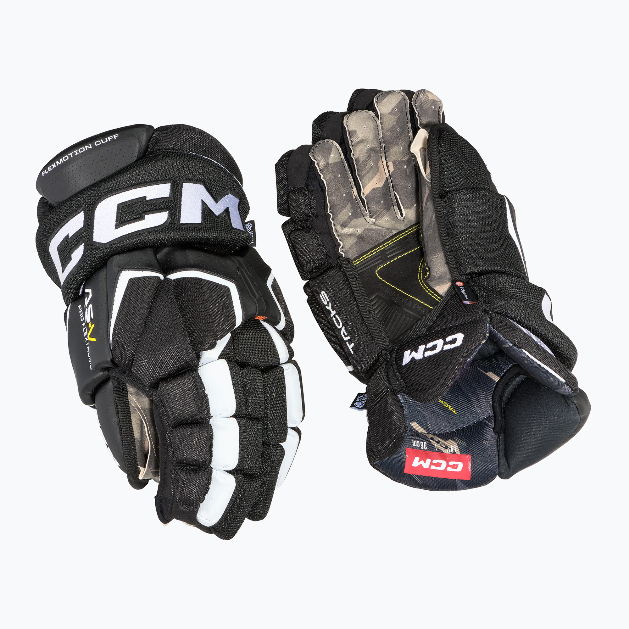 Hokejové rukavice CCM Tacks AS-V Pro SR black/white (Tacks AS-V Pro SR HGAS5PRO)
