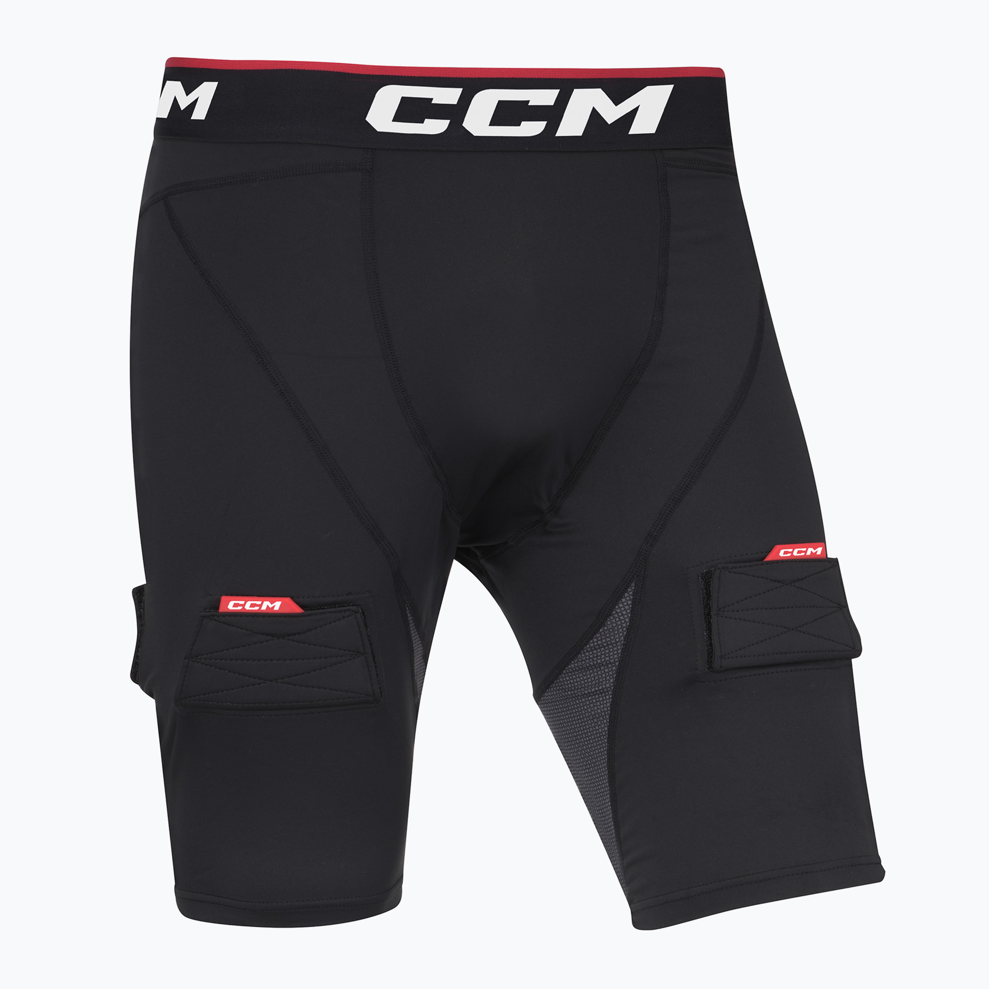Pánske hokejové šortky so suspensorom CCM Ribano Compresion SR čierne (Ribano Compresion SR SCJ2BA)