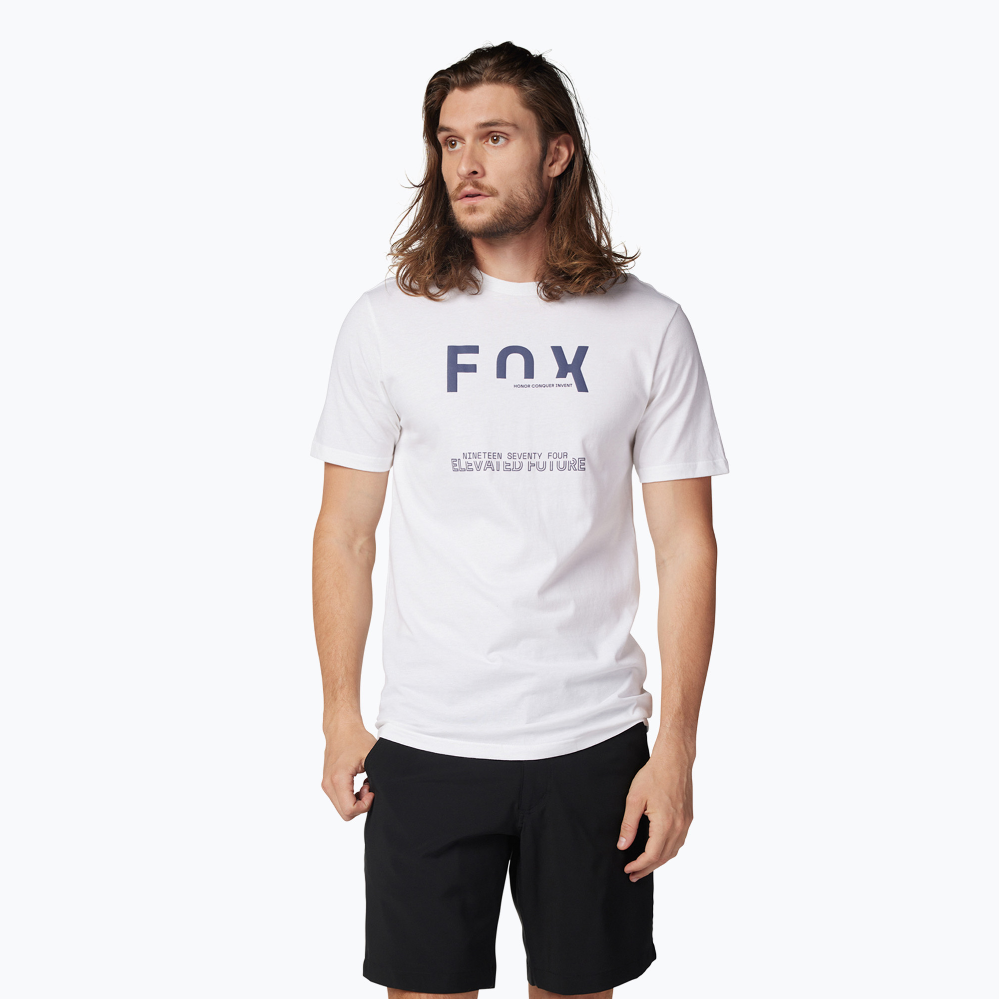 Pánsky cyklistický dres Koszulka rowerowa męska Fox Racing Intrude Prem optic white