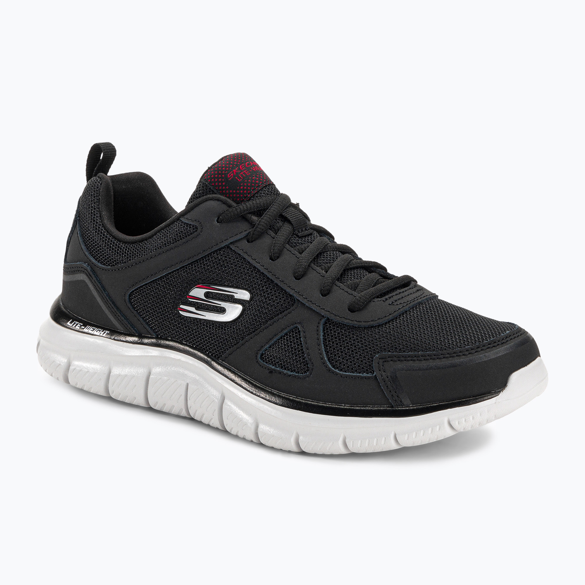 SKECHERS Track Scrolic pánska tréningová obuv black/red (Track Scrolic 52631 BKRD)