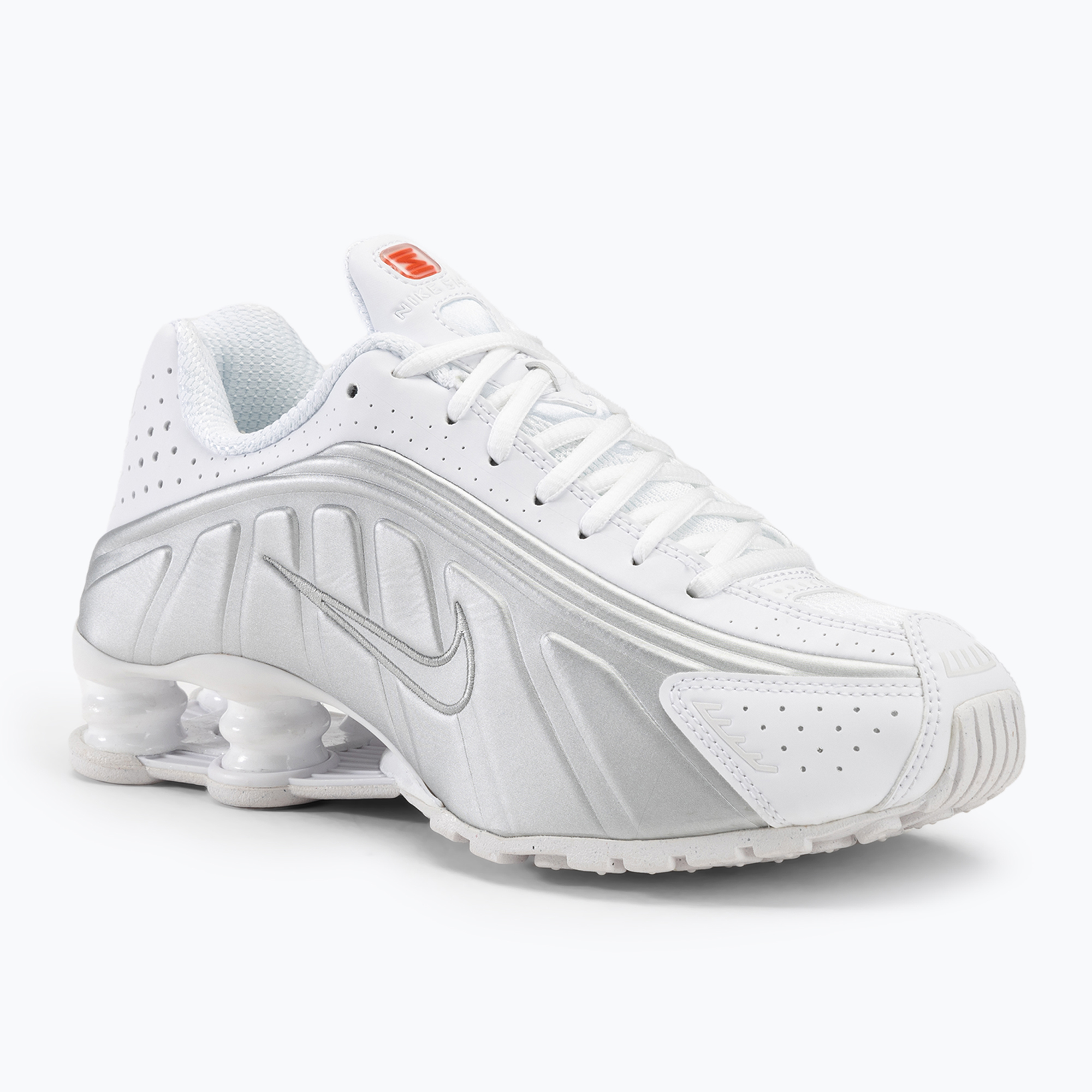 Dámske topánky Nike Shox R4 white/metalsilver/max orange (Shox R4 AR3565)