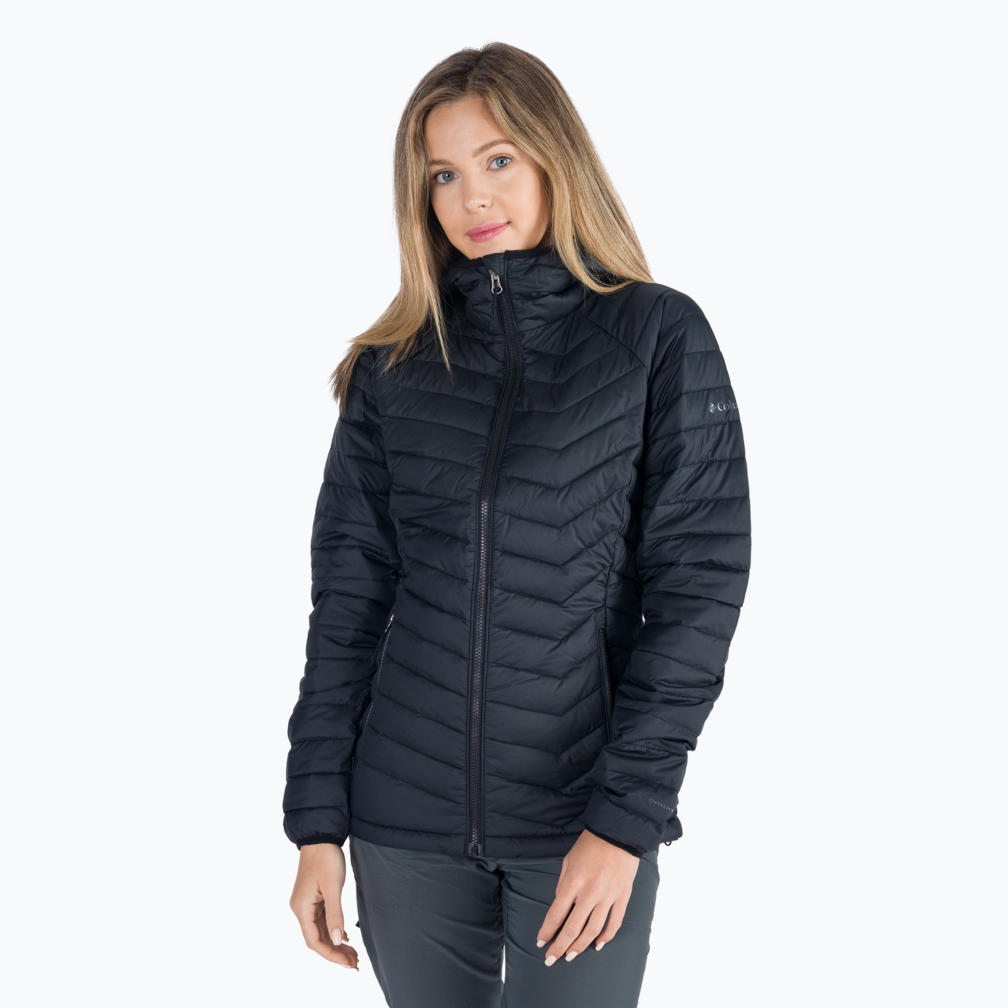 Dámska páperová bunda Columbia Powder Lite Hooded black 1699071 (Powder Lite Hooded 1699071)
